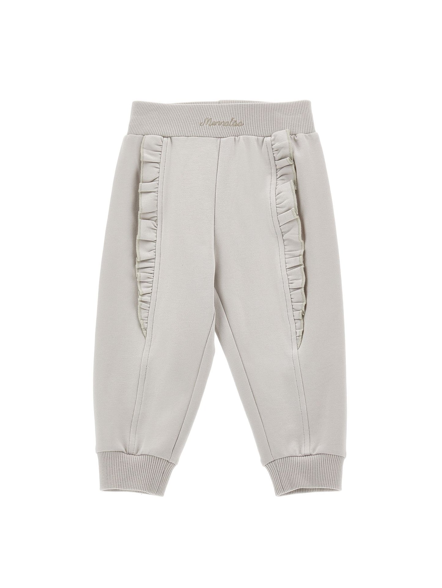 Sweatpants with ruffles