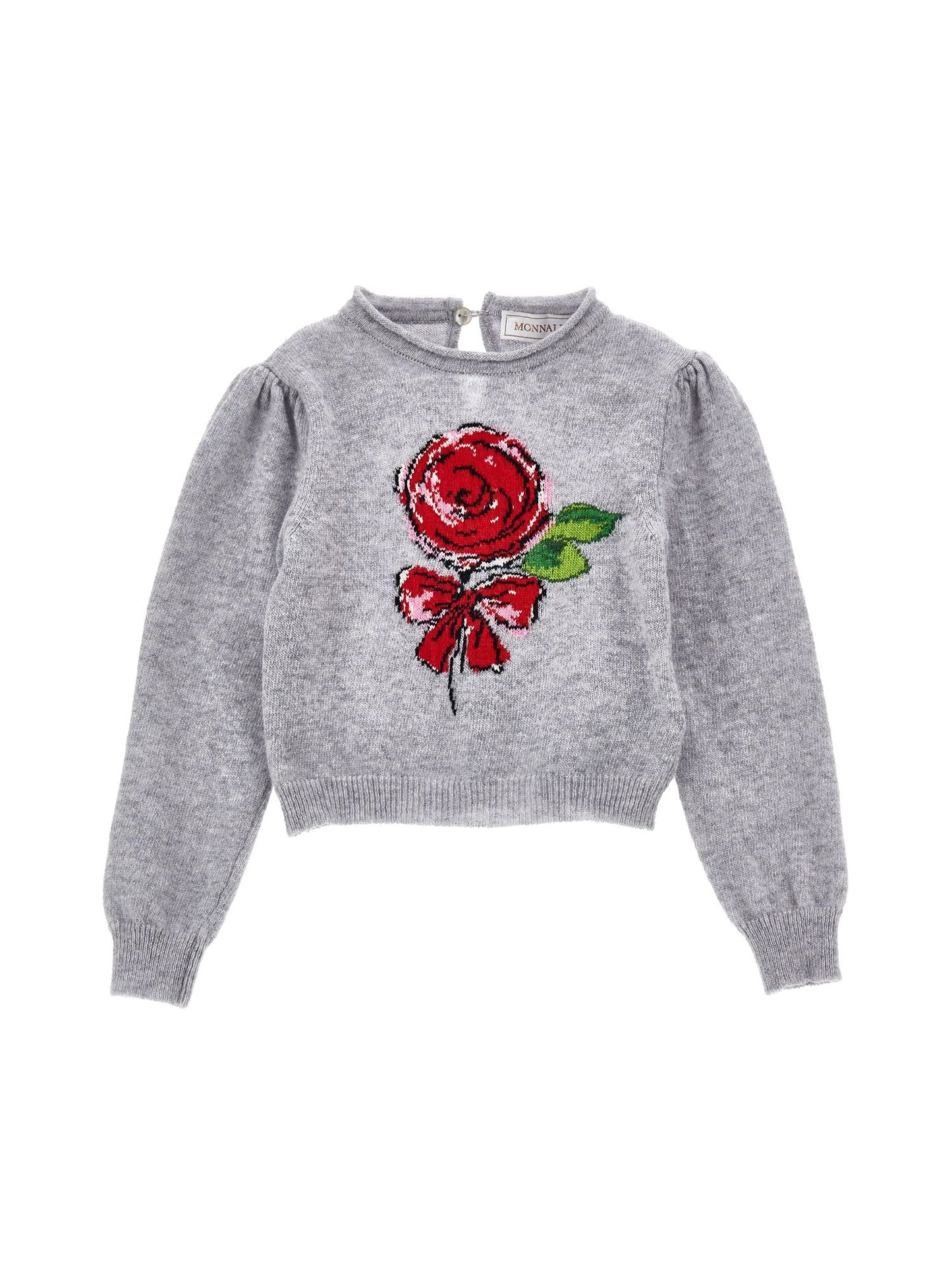 Supersoft sweater with rose