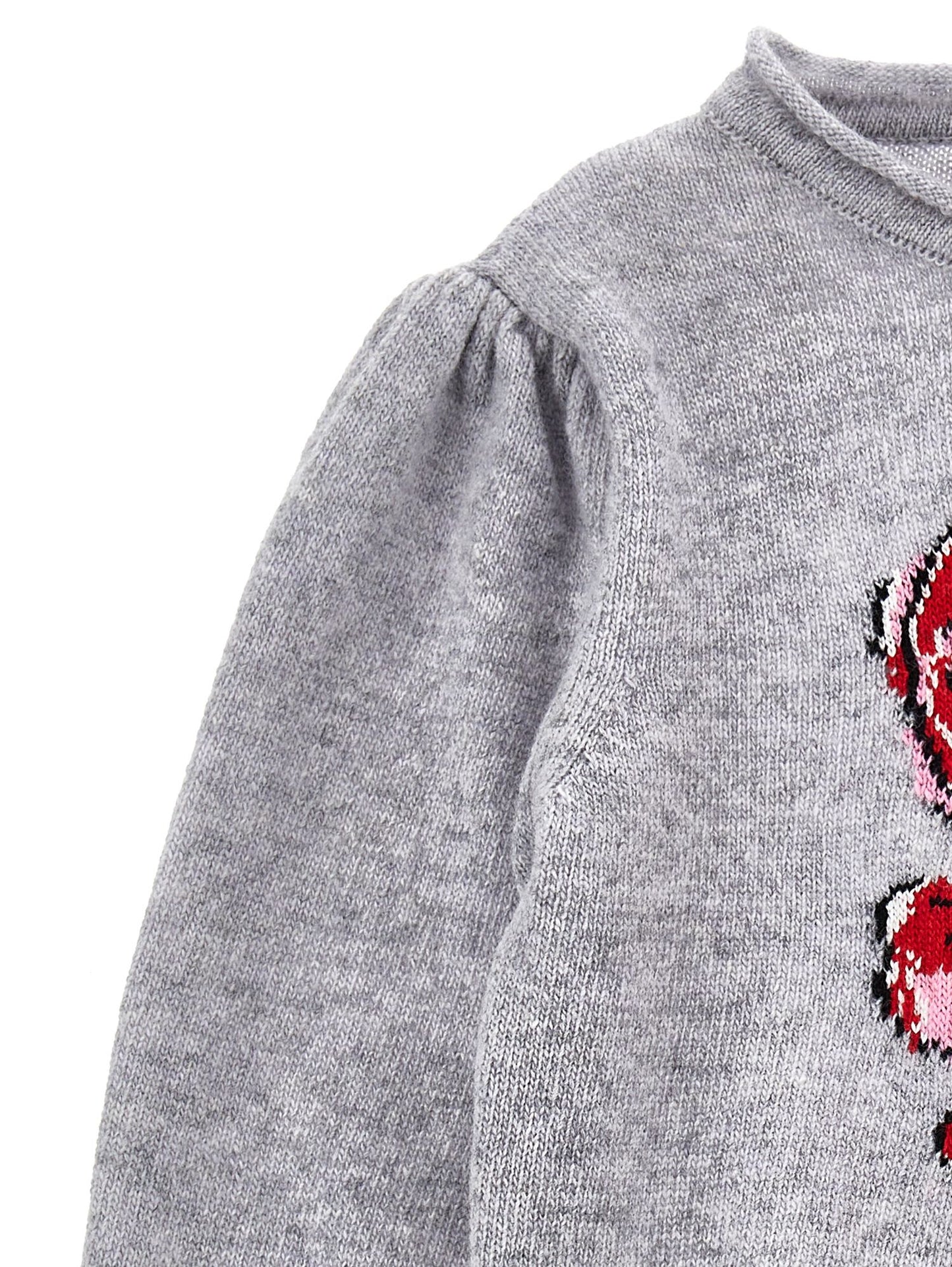 Supersoft sweater with rose