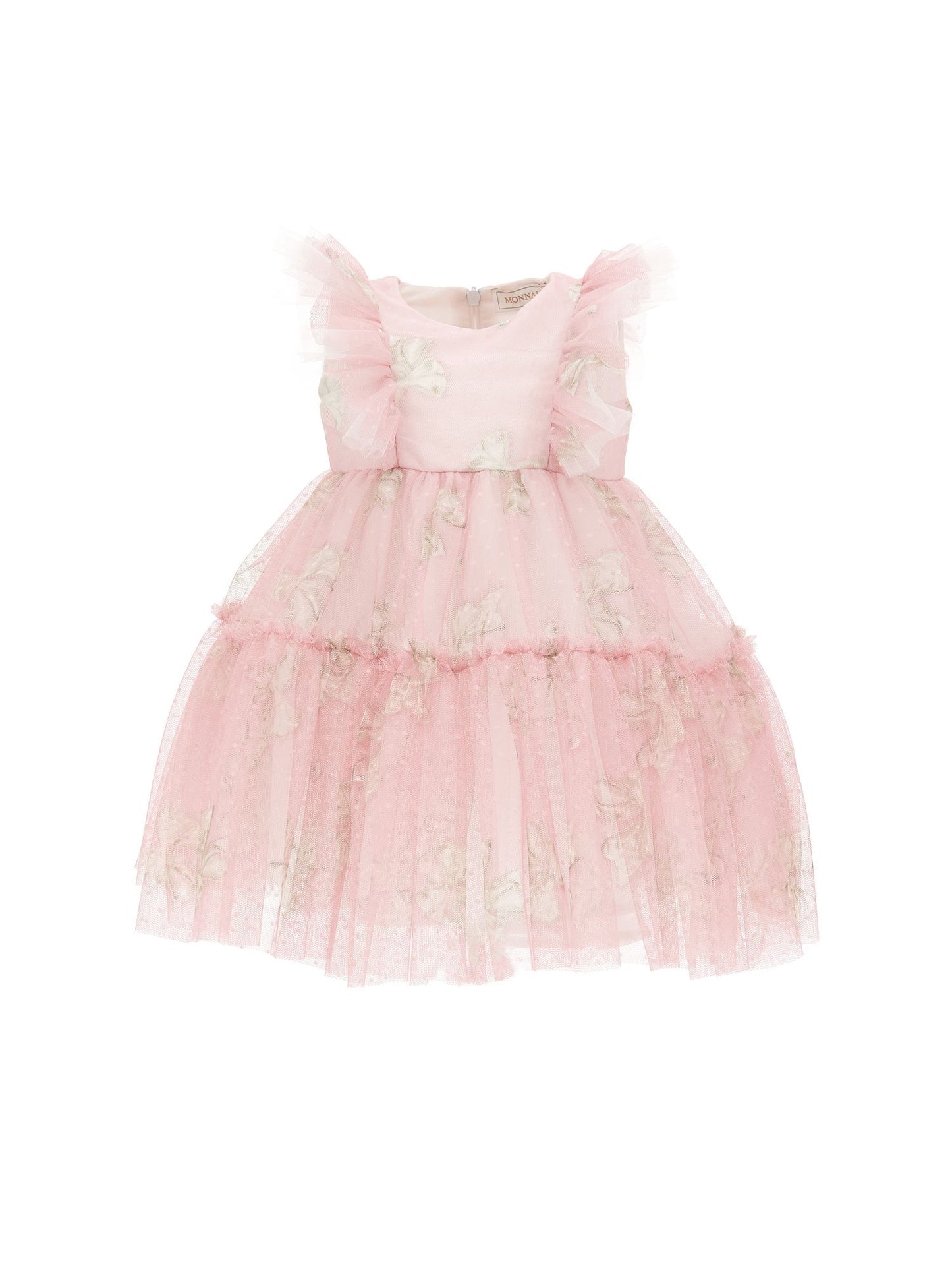Tulle dress with bow print