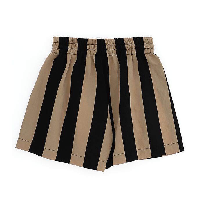 Striped viscose shorts