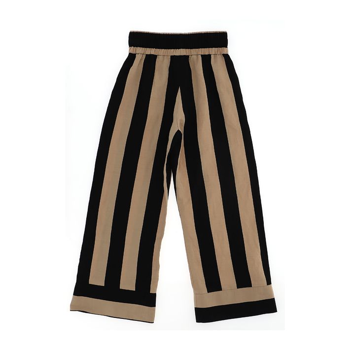 Striped cotton trousers