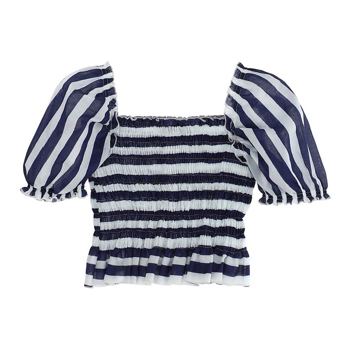 Striped muslin top