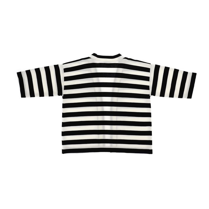 Striped Milano stitch cardigan