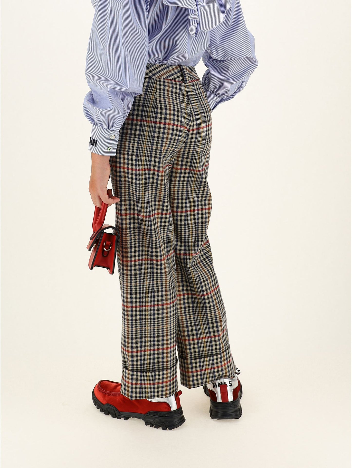 Checked trousers