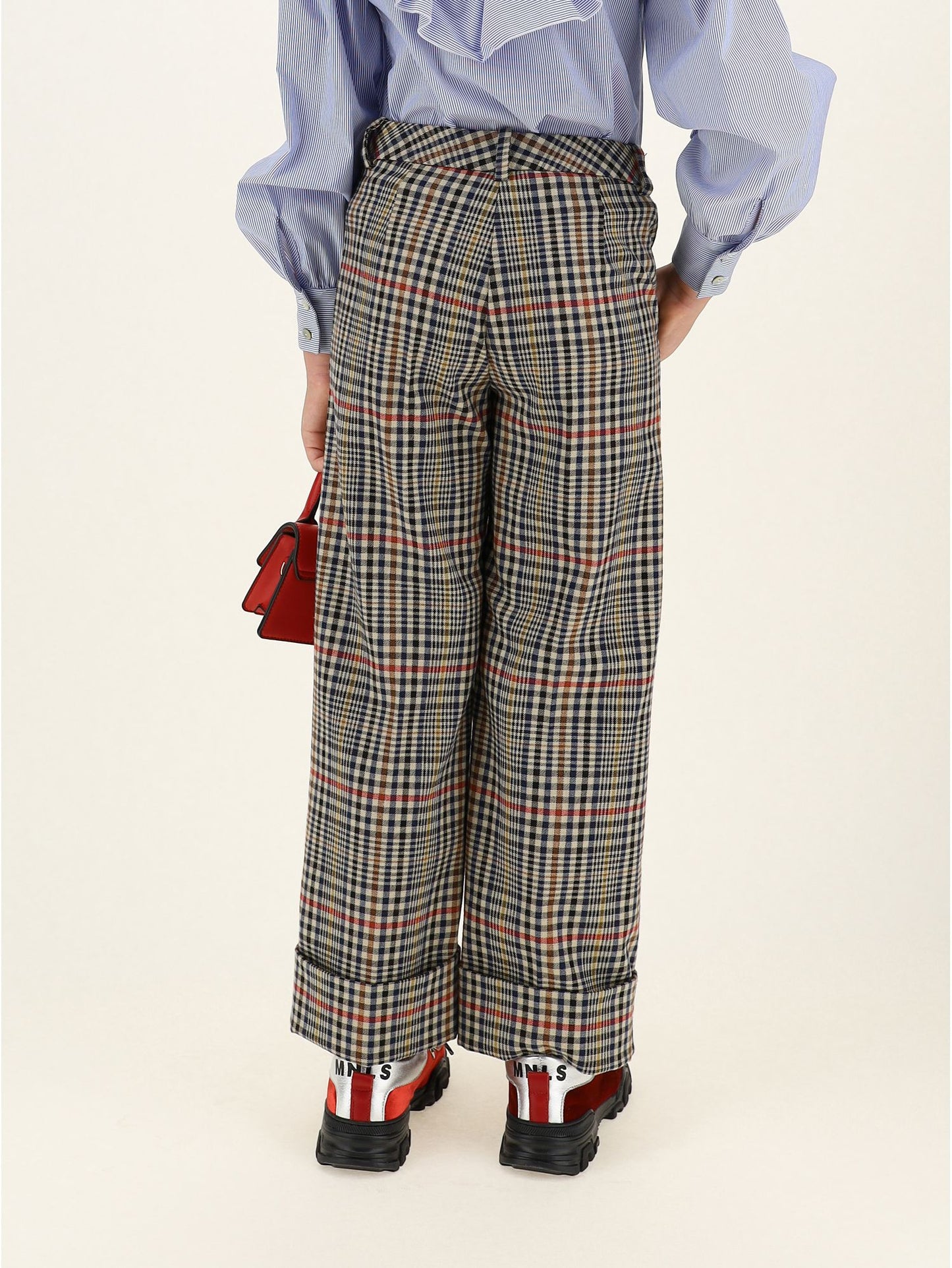 Checked trousers
