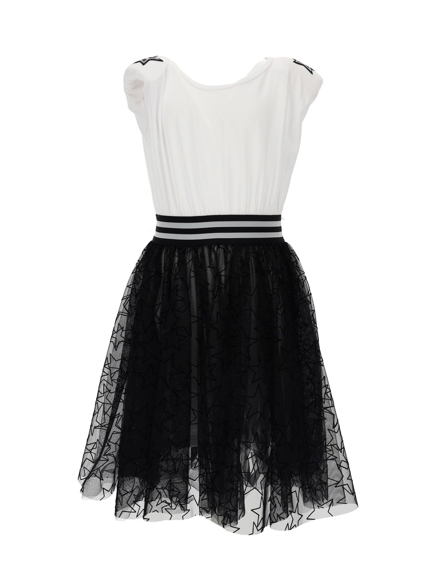 Tuta jersey stampa stelle gonna tulle
