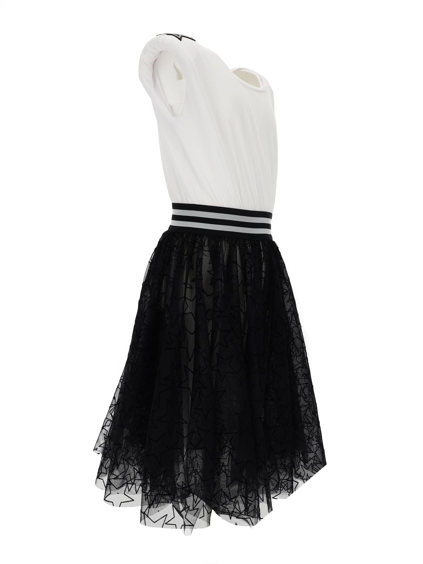 Tuta jersey stampa stelle gonna tulle