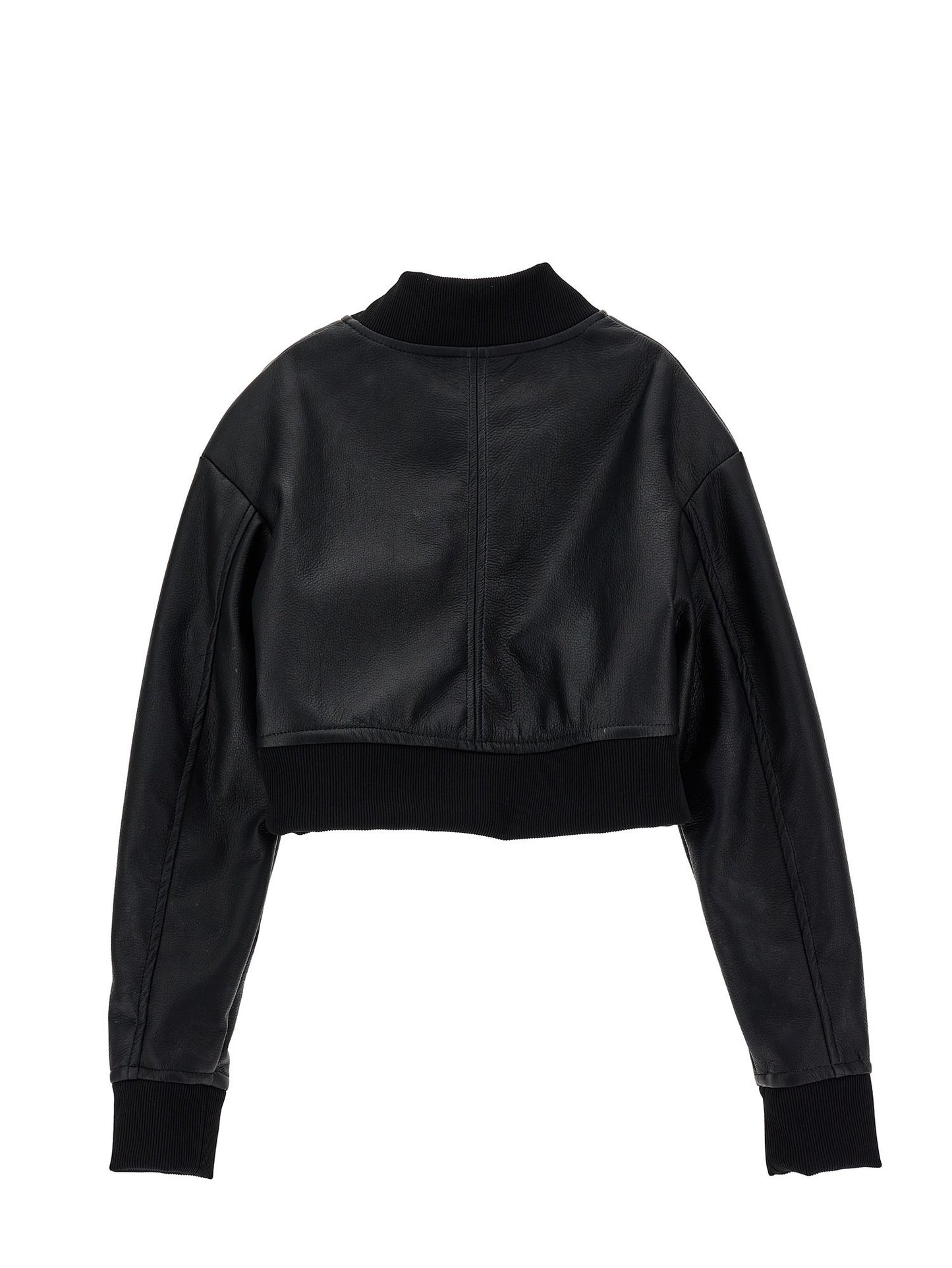 Coated fabric jacket with zip