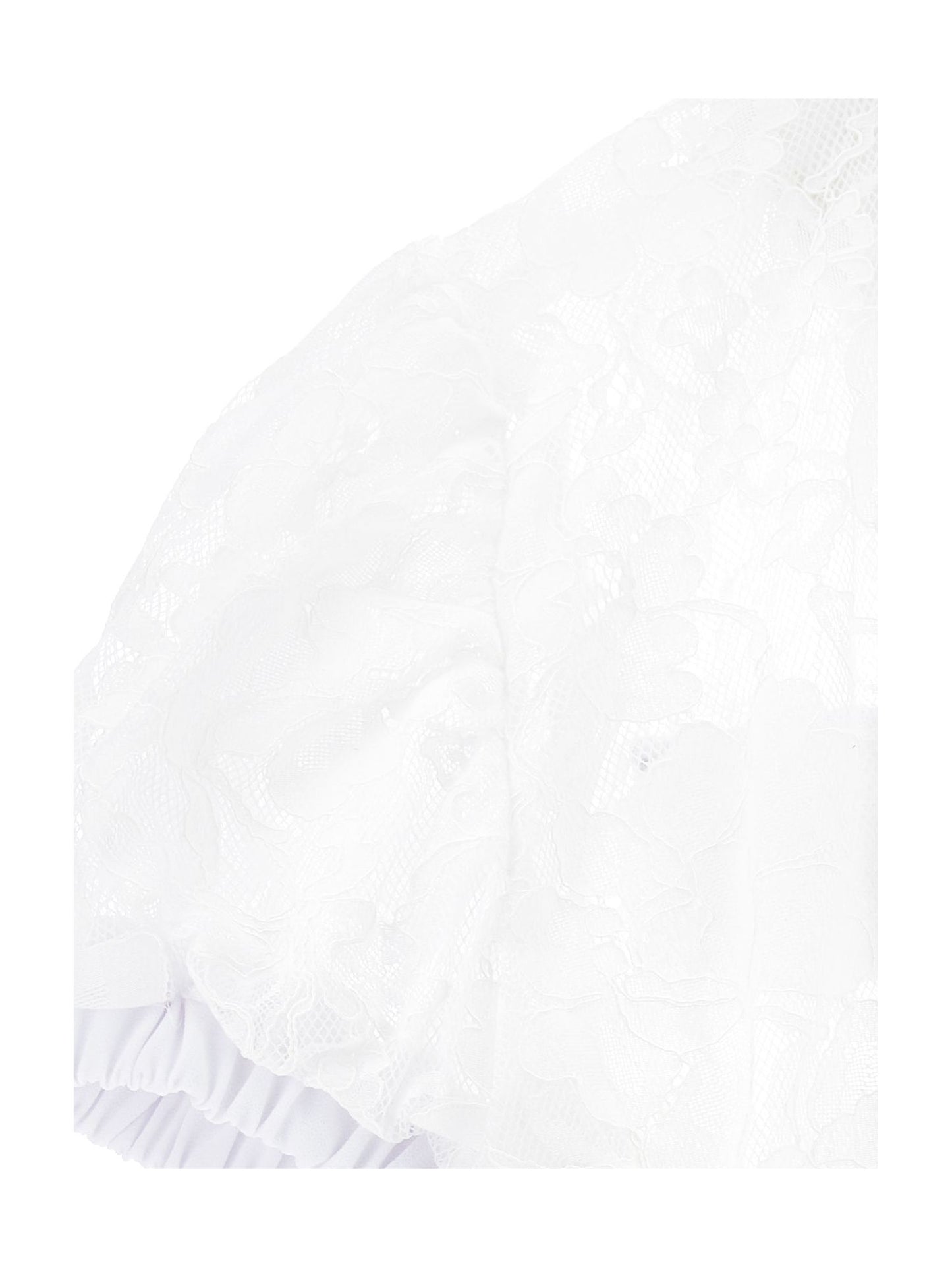 Short rebrodé lace shirt