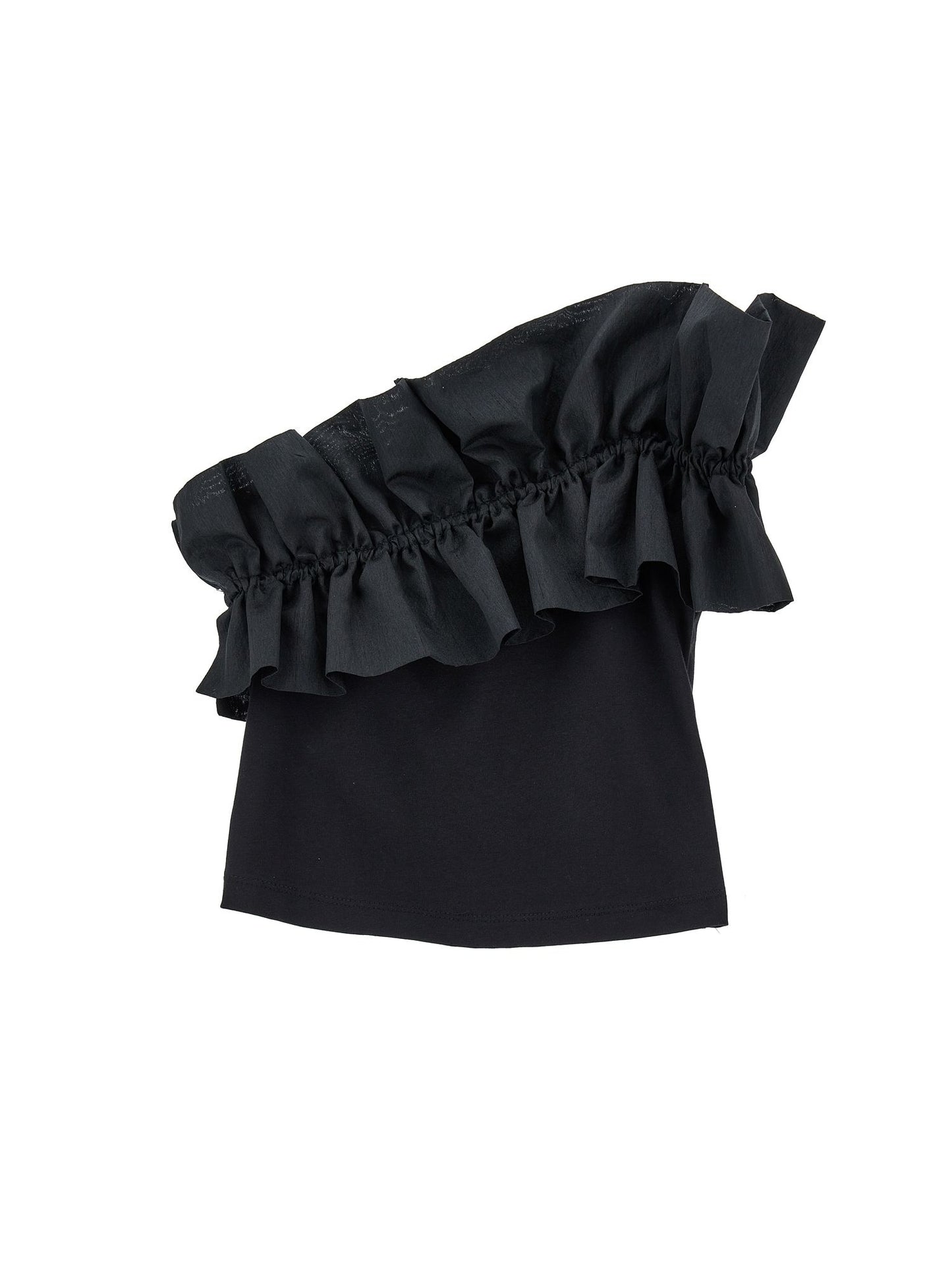 One shoulder jersey top