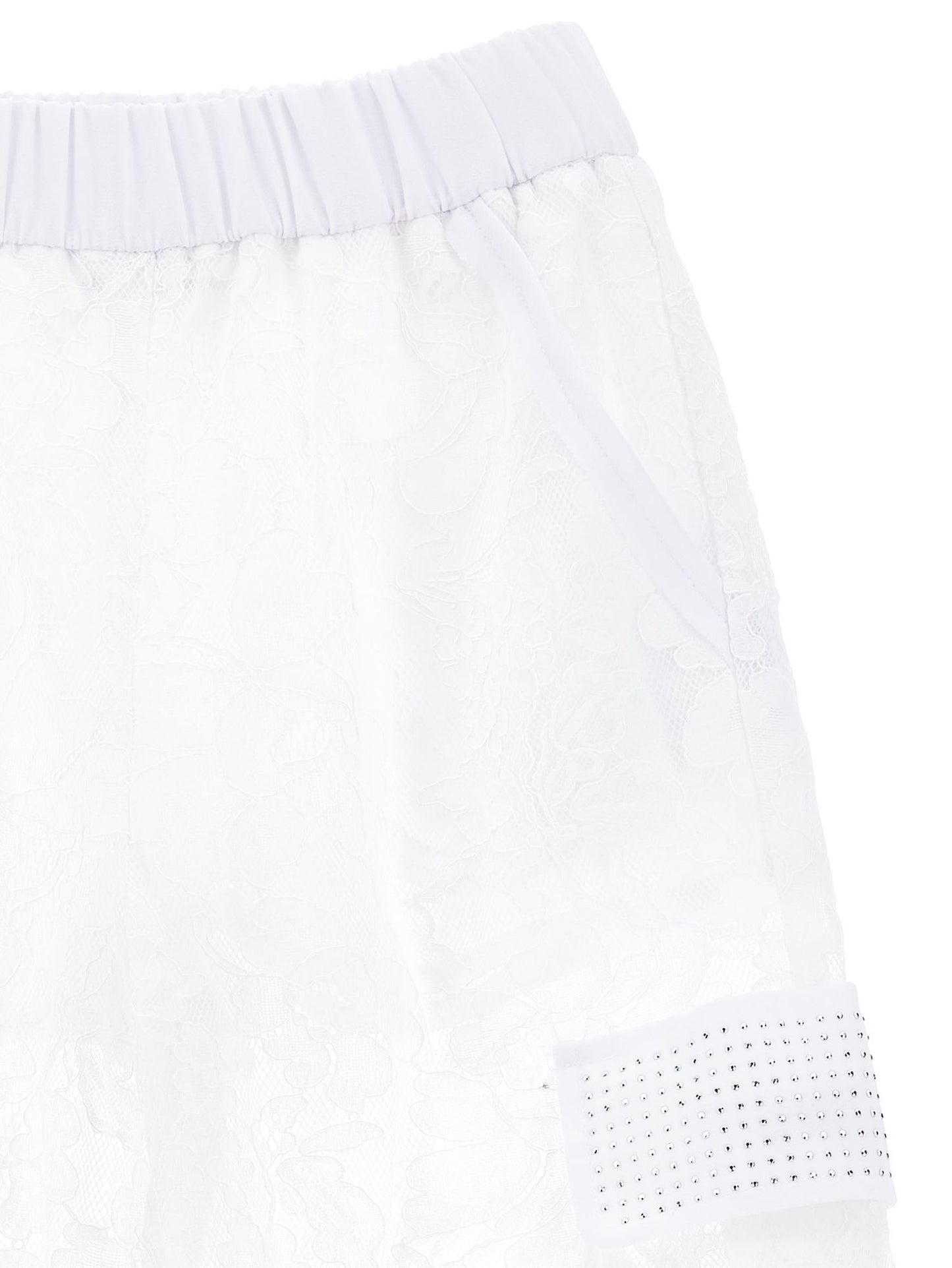 Rebrodé lace cargo trousers