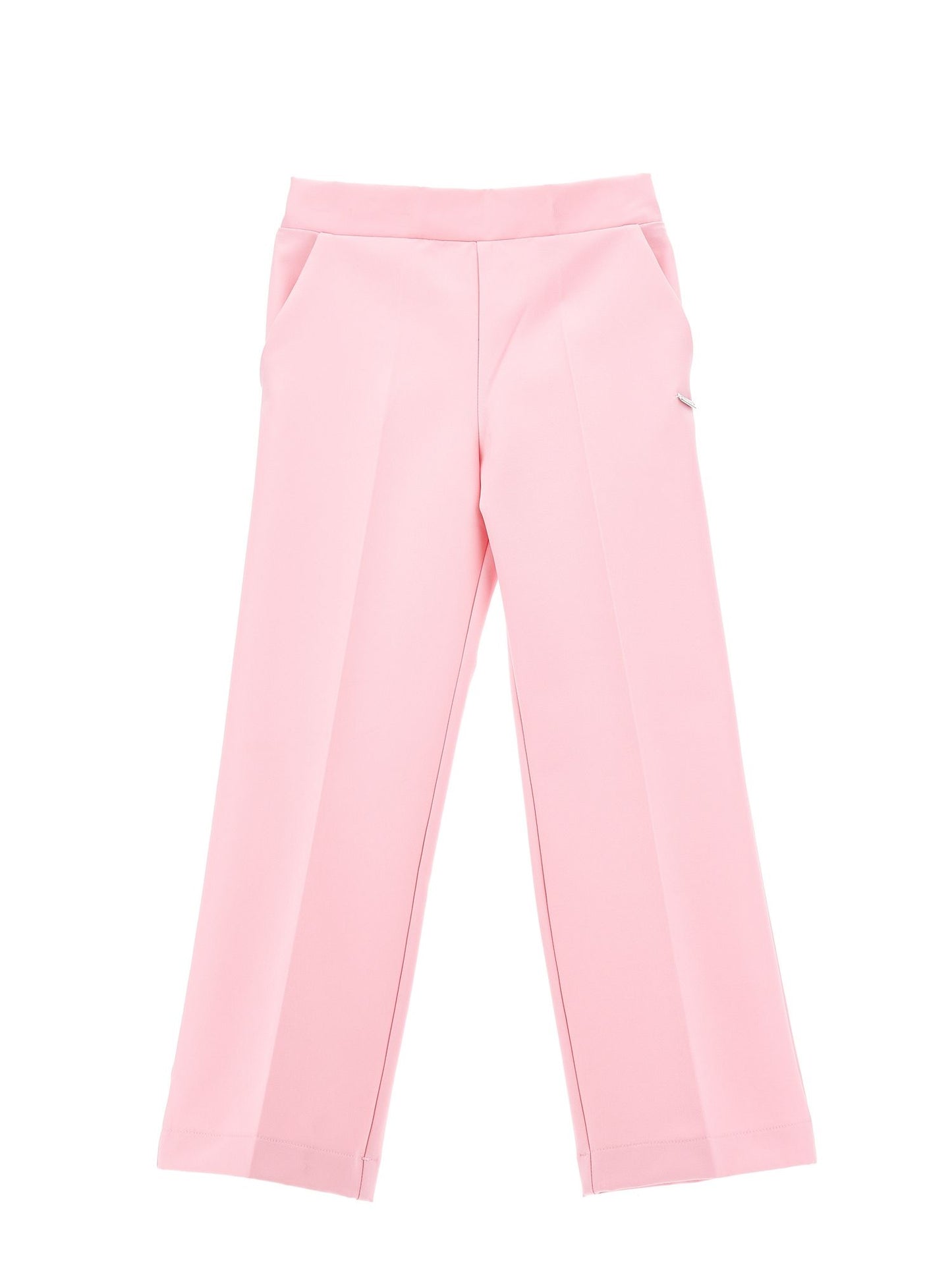 Palazzo-style crepe trousers