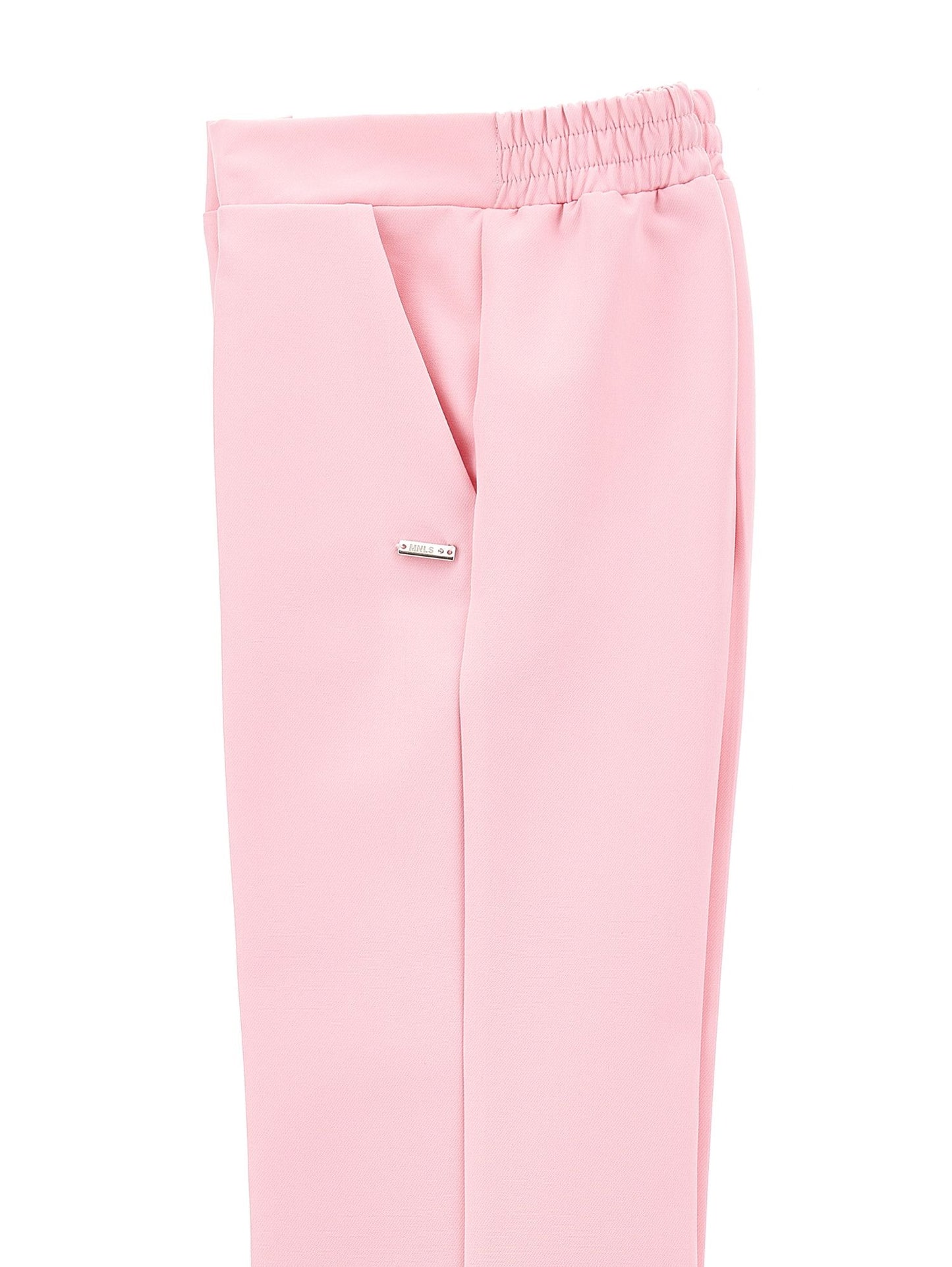 Palazzo-style crepe trousers