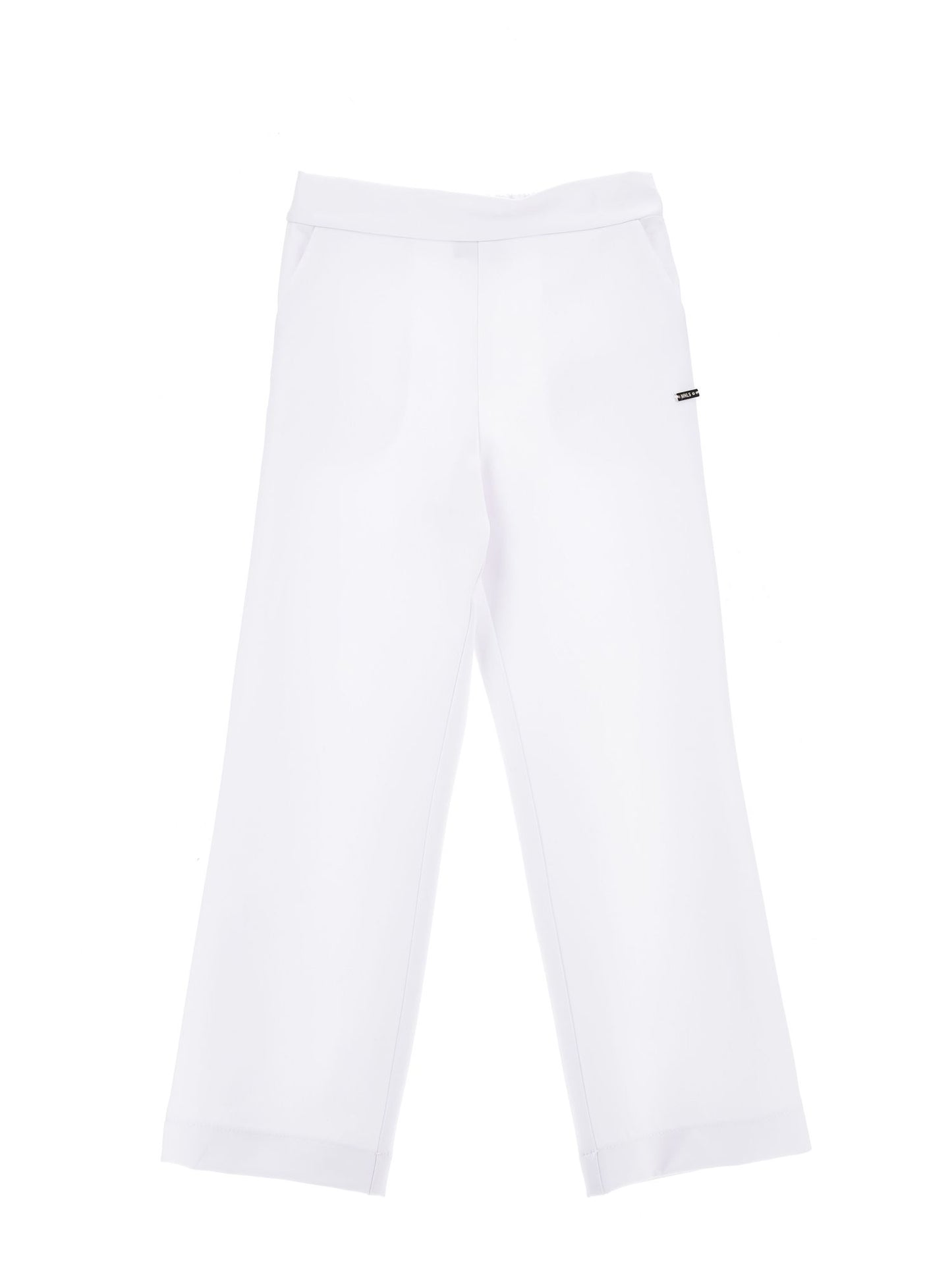 Palazzo-style crepe trousers