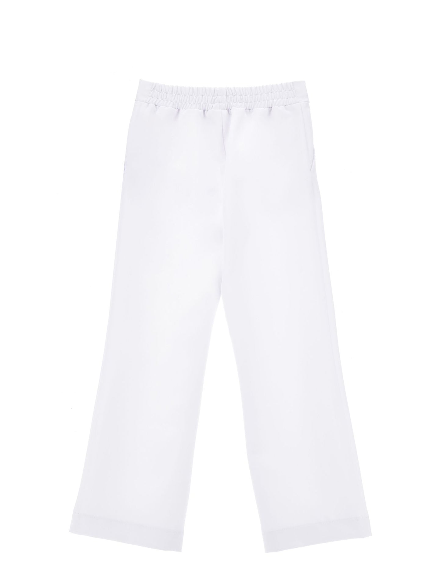 Palazzo-style crepe trousers