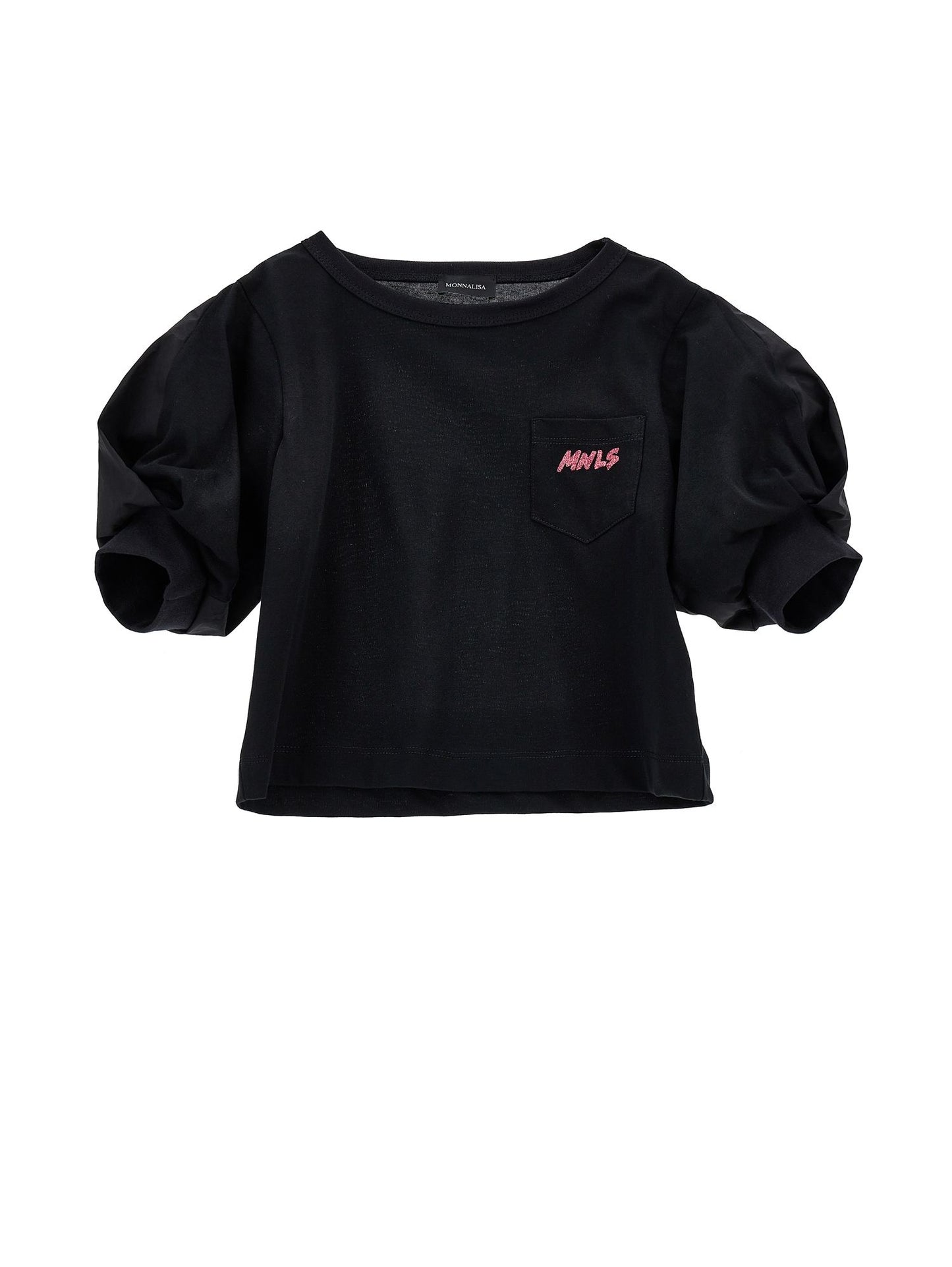 Jersey T-shirt with logo pocket
