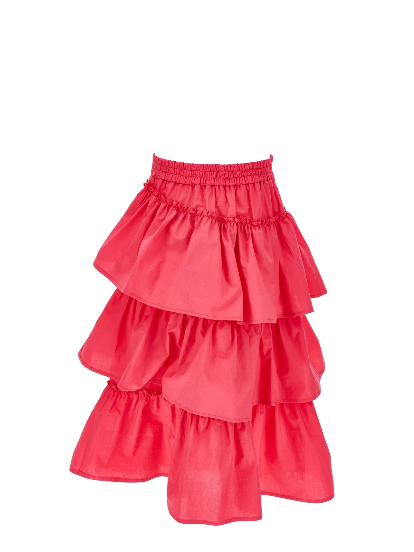 Long skirt with galettes