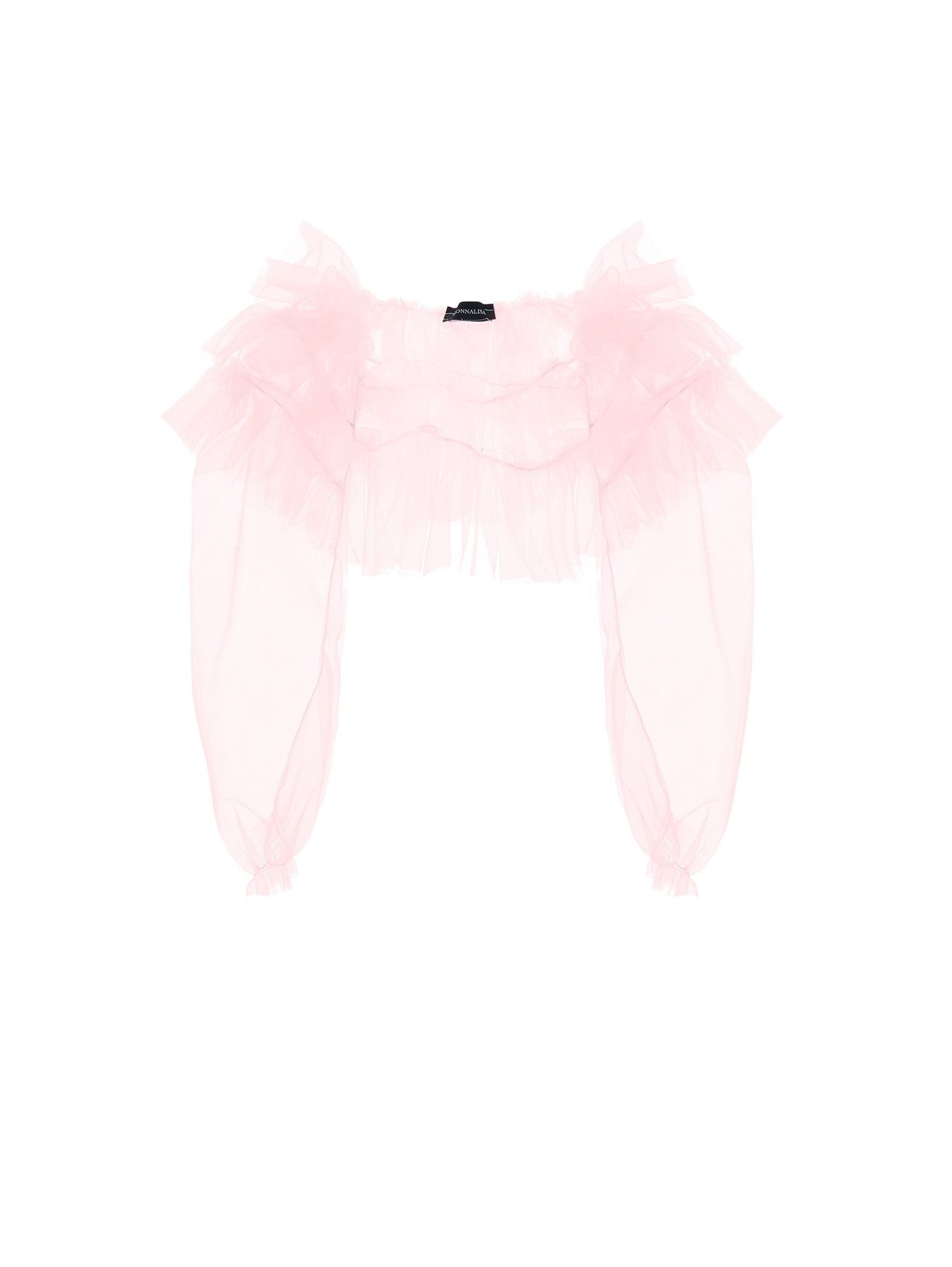 Coprispalle tulle mano seta