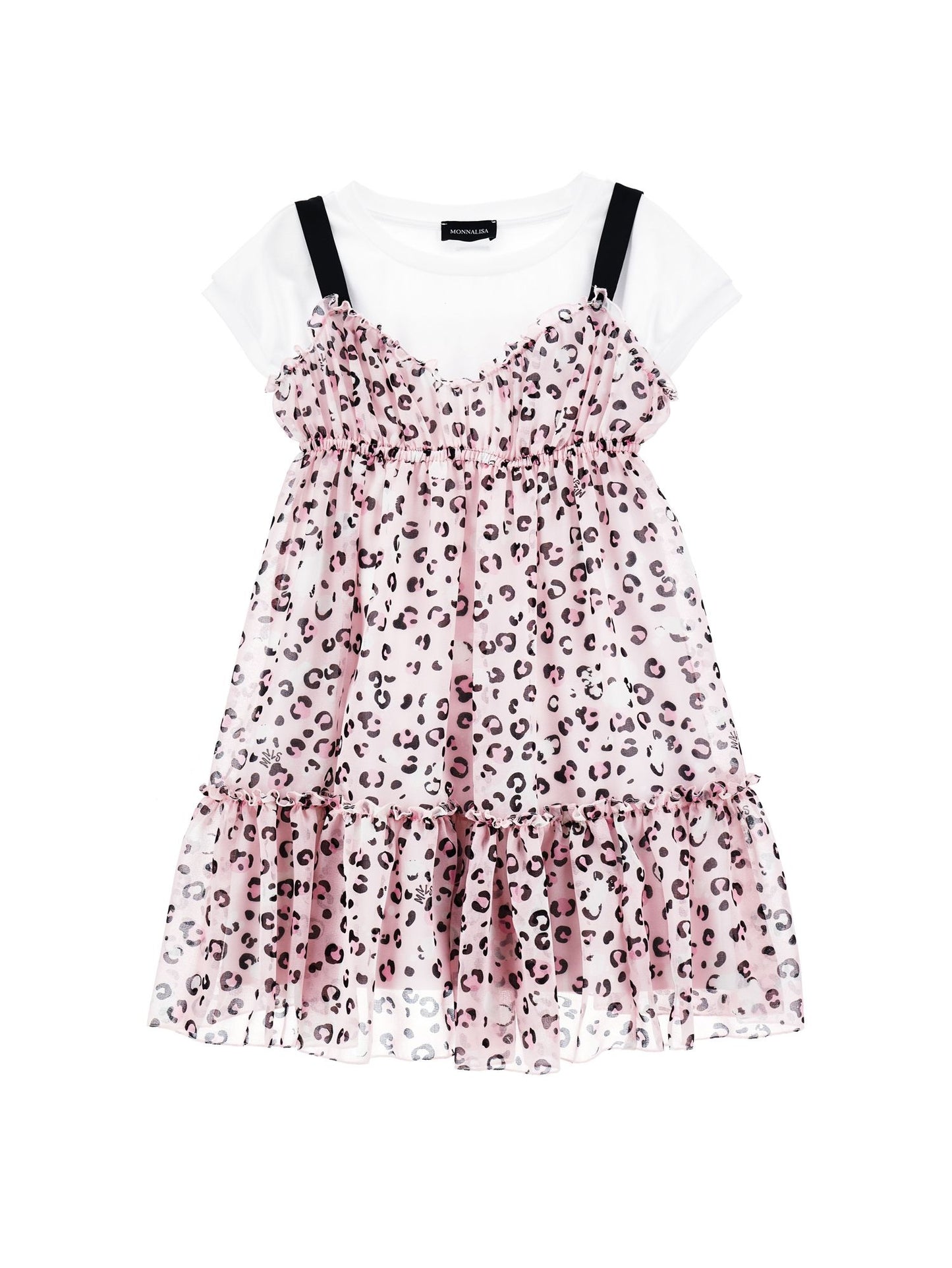 Abito sottoveste georgette con t-shirt