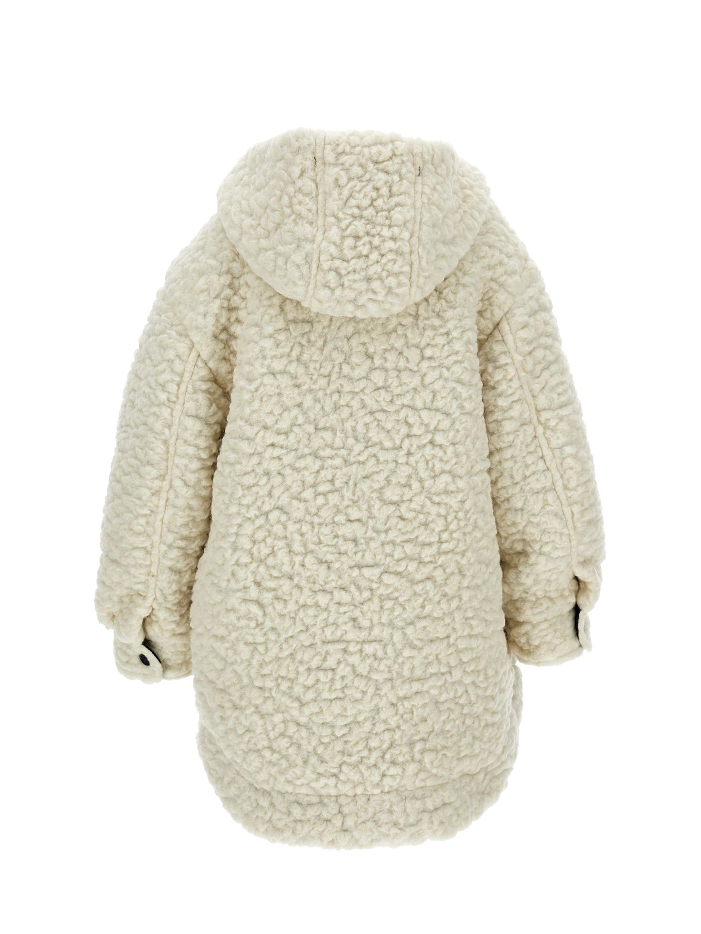 Plush knitted parka