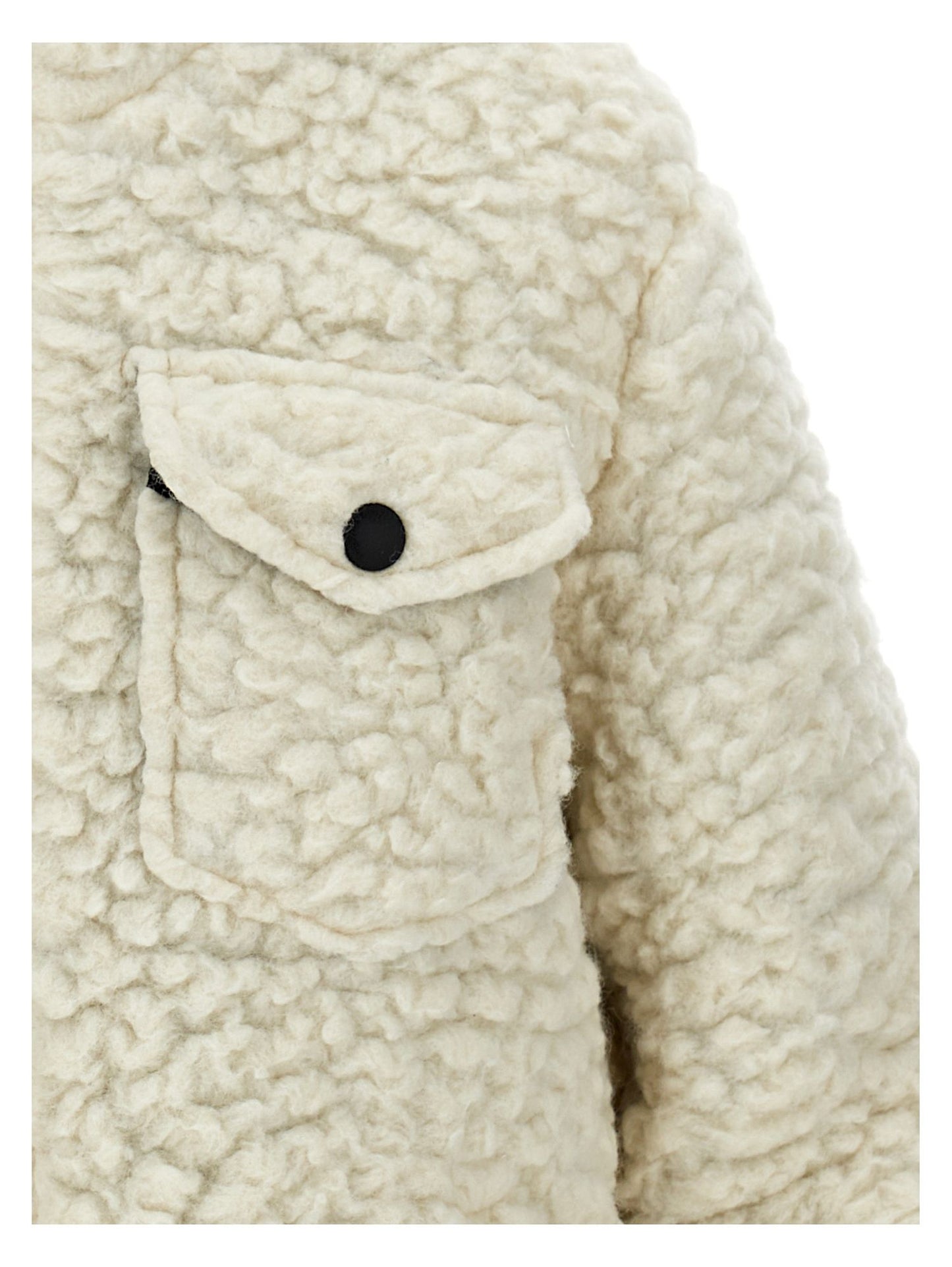 Plush knitted parka