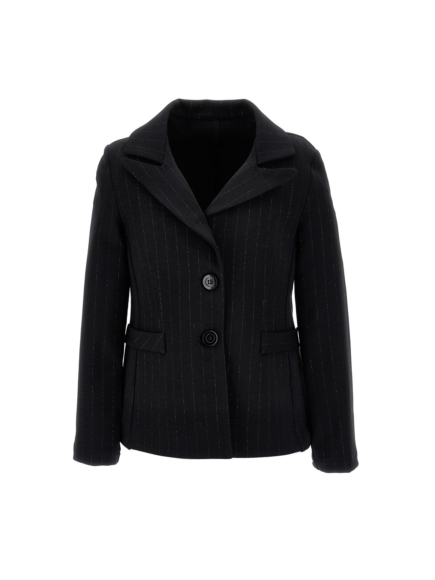 Unlined lamé blazer