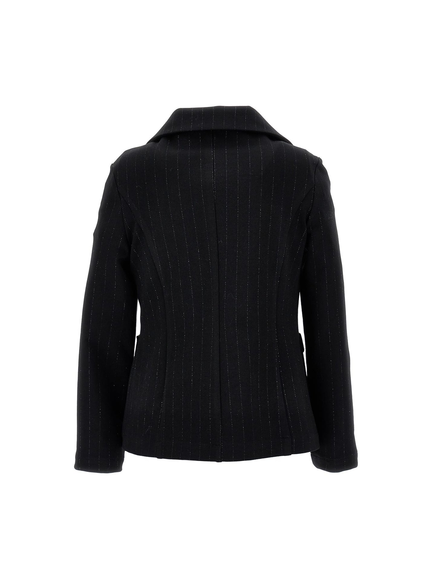 Unlined lamé blazer