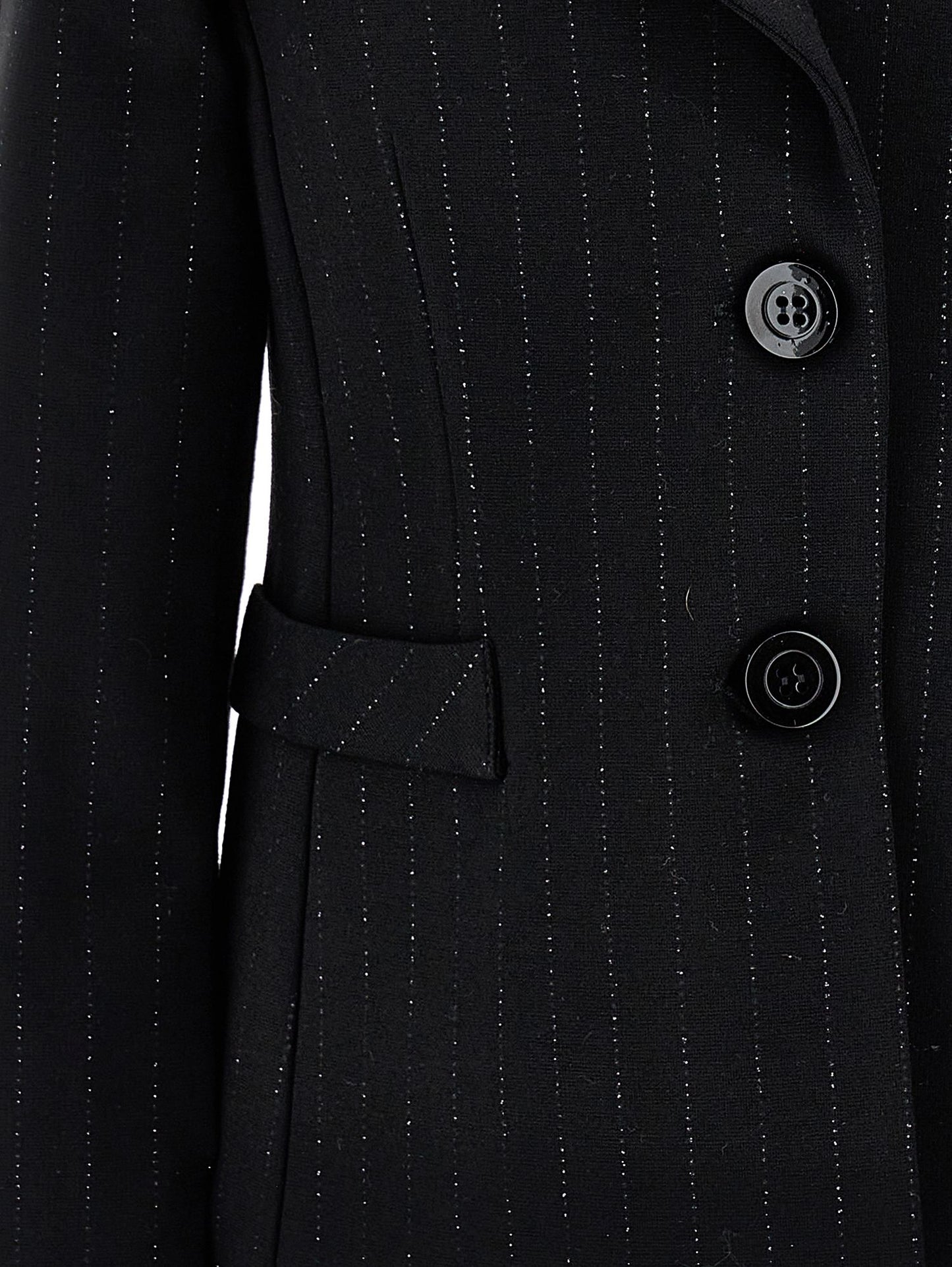 Unlined lamé blazer