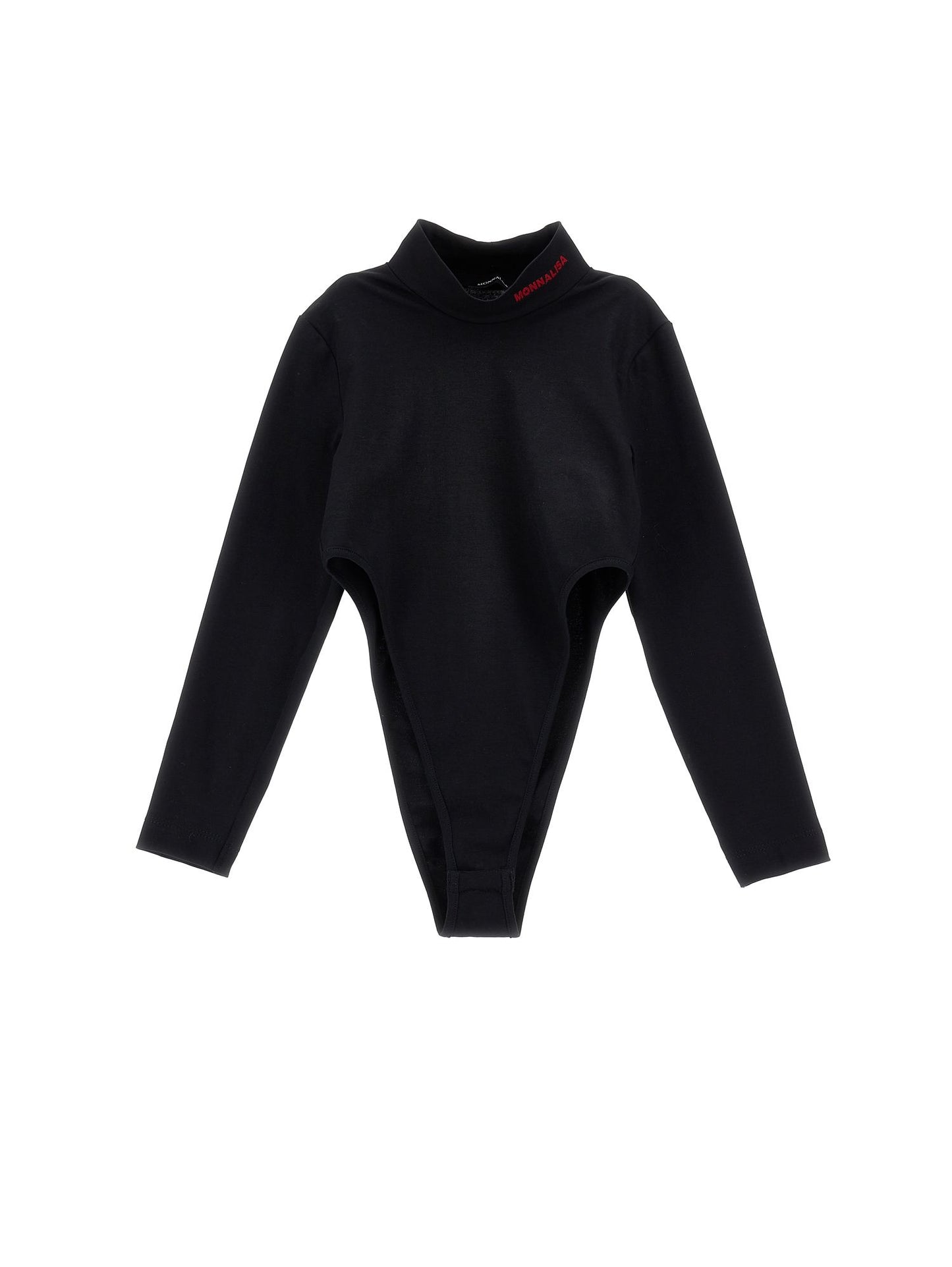 Stretch bodysuit turtleneck
