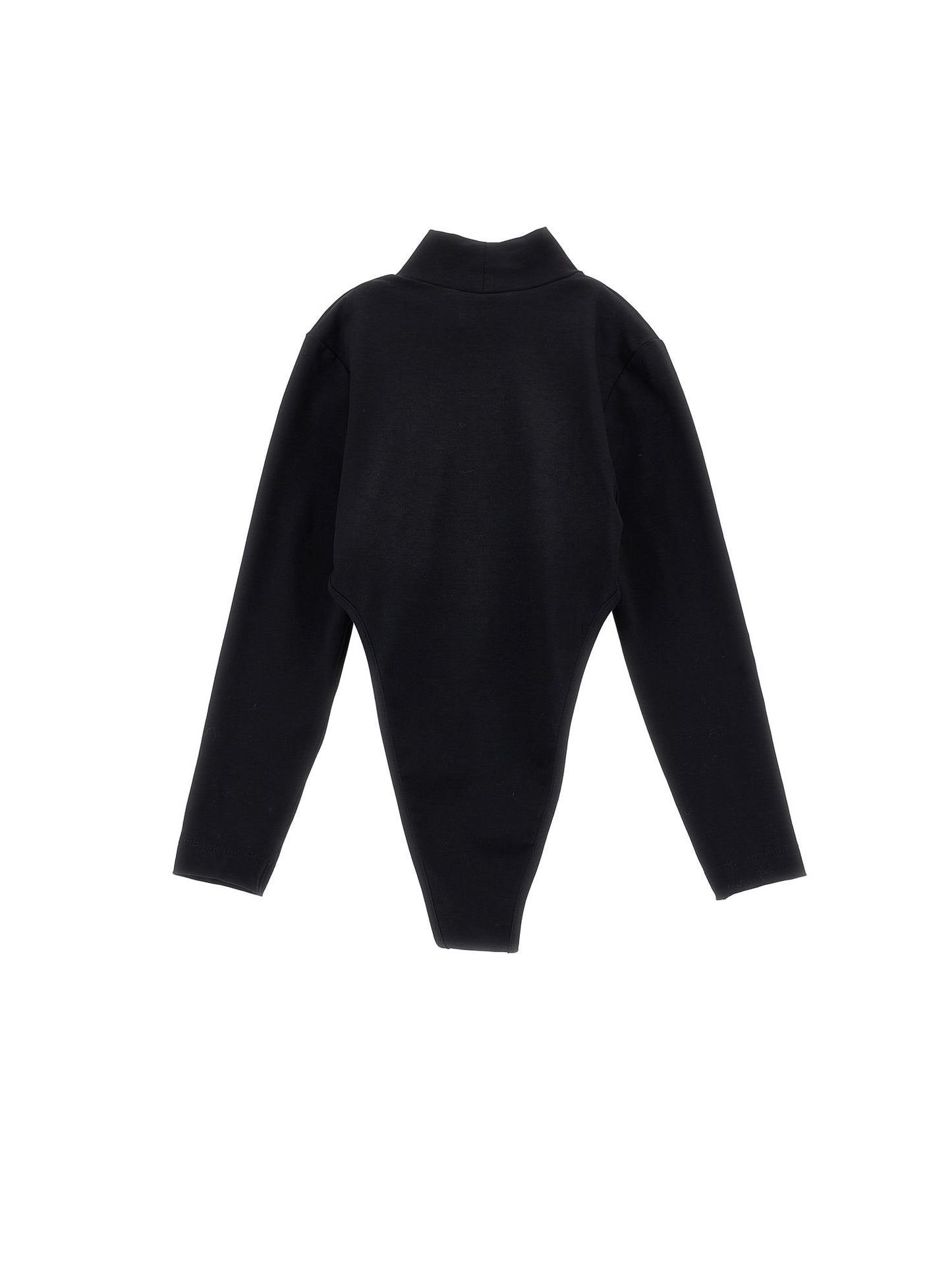 Stretch bodysuit turtleneck