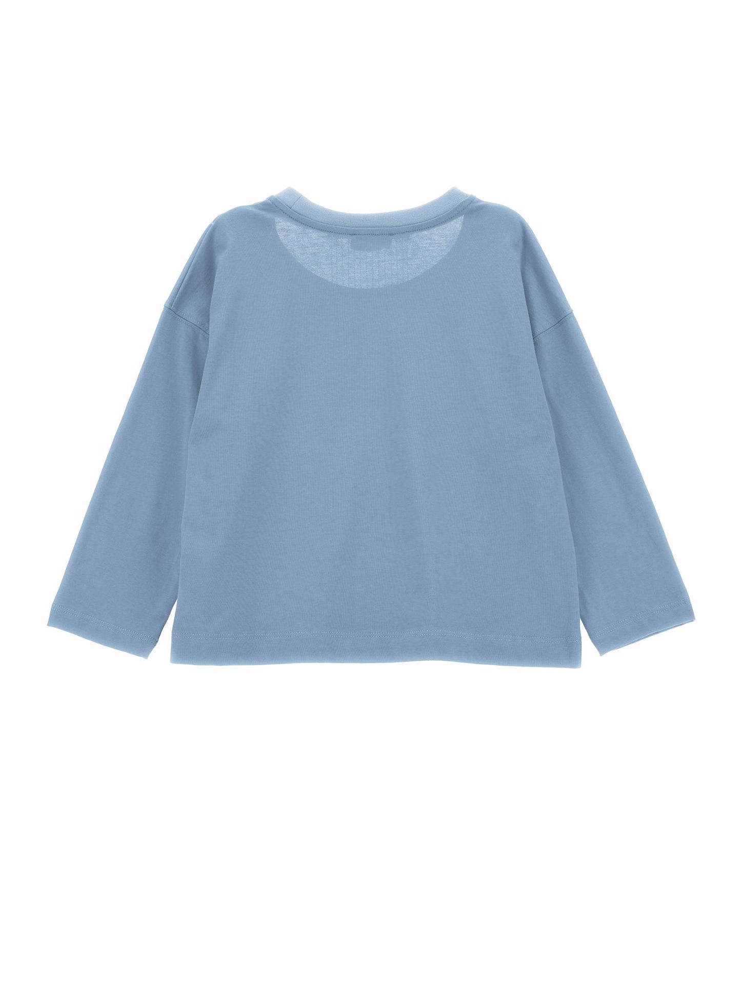 Jersey T-shirt with metallic fringes