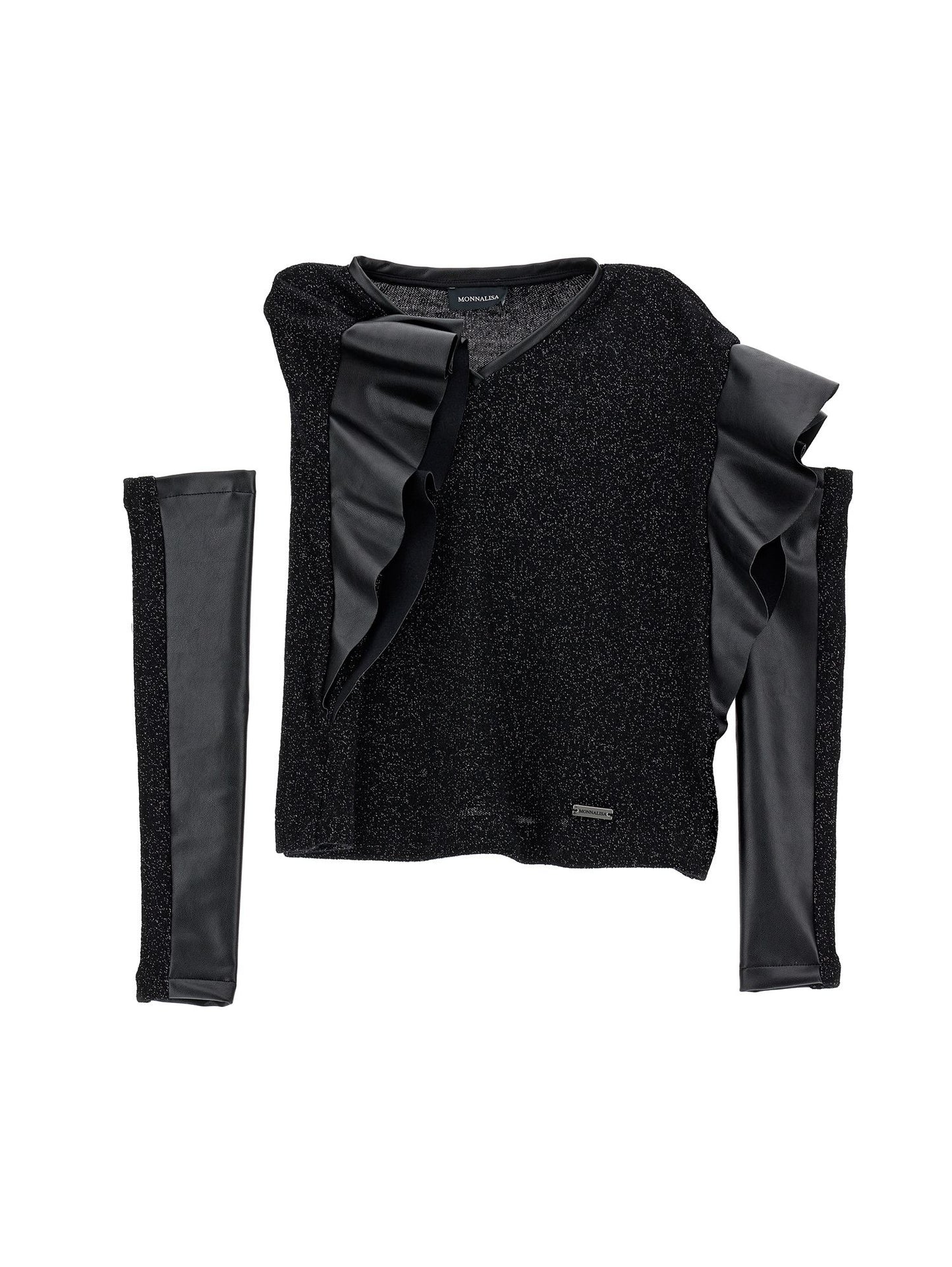 Lurex blouse with sleeves