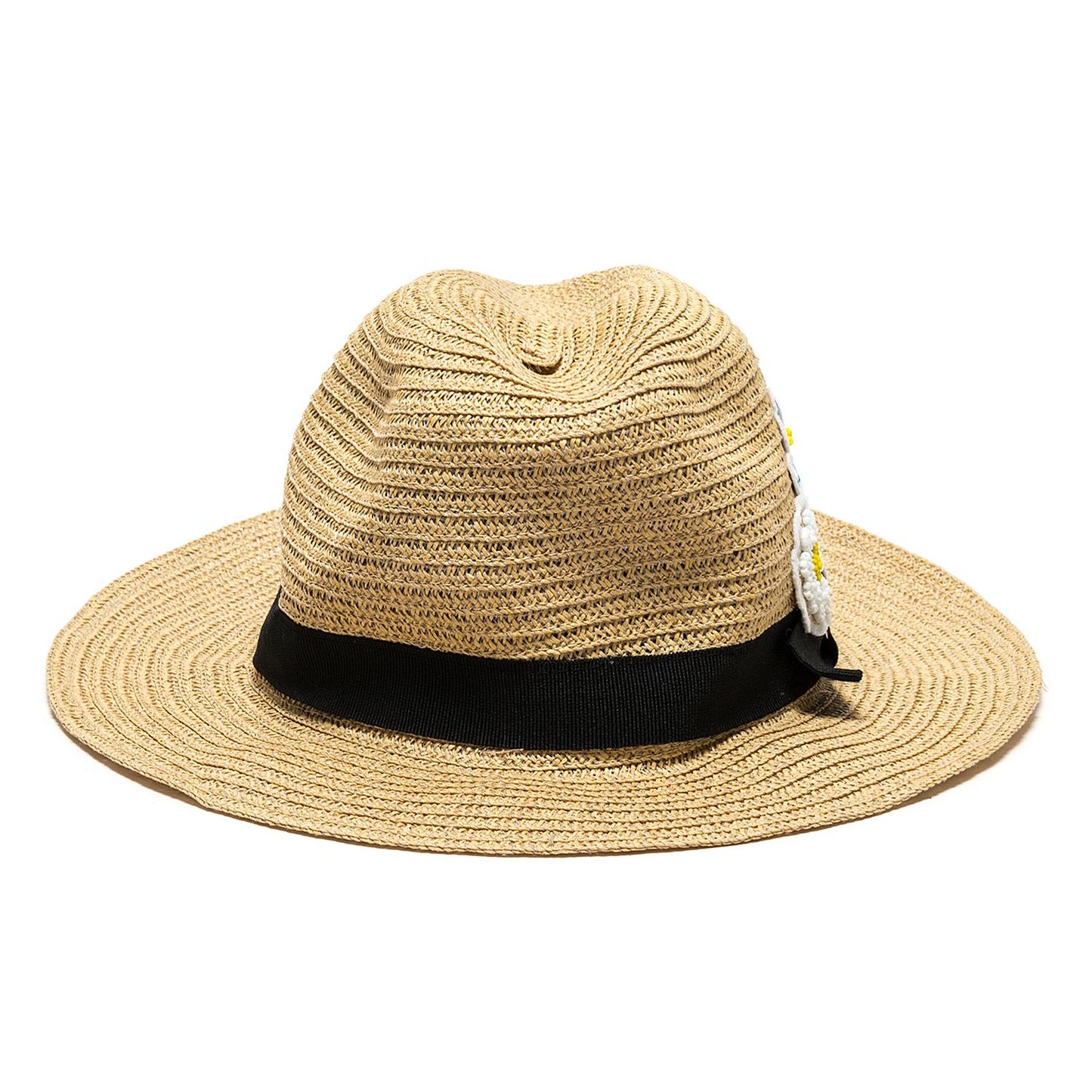 Straw hat with flowers
