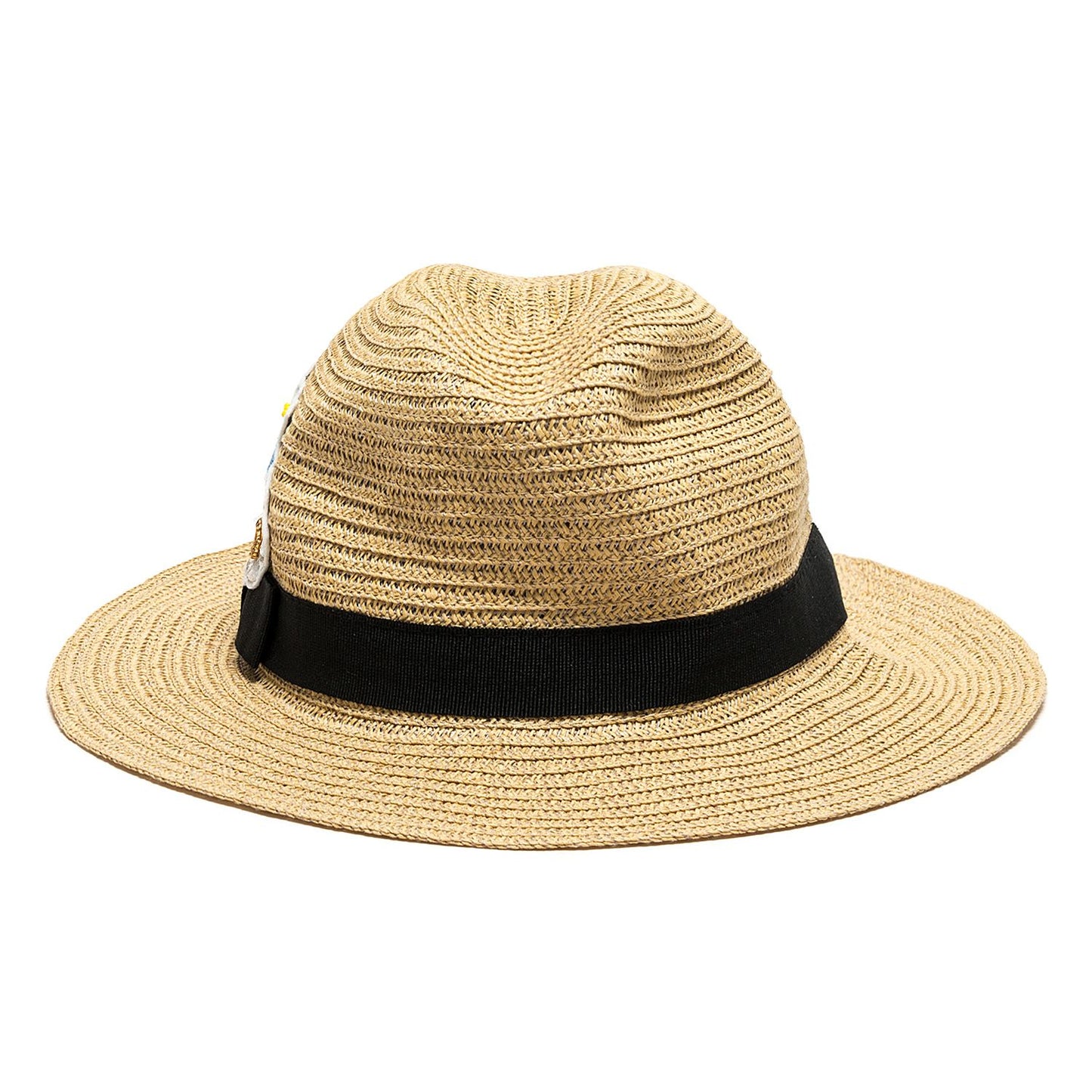 Straw hat with flowers