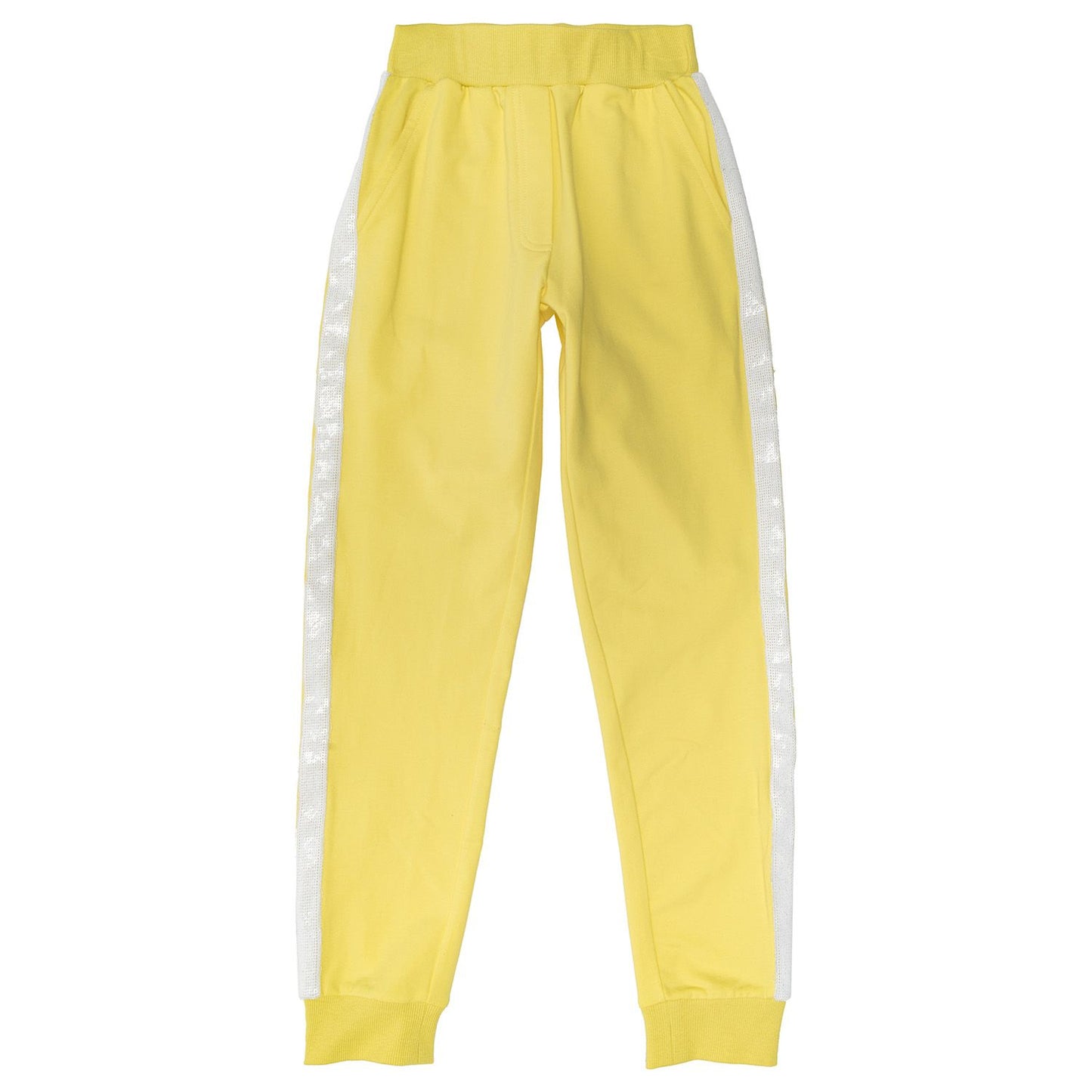 Sequin stripe trousers