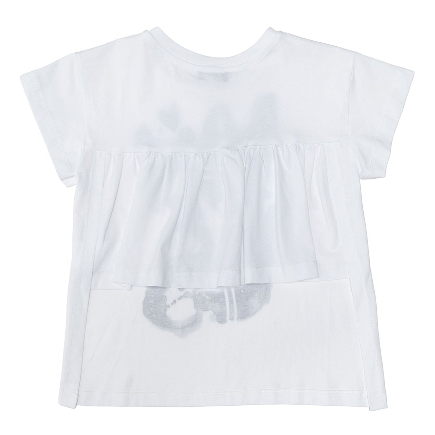 Printed T-shirt, short back