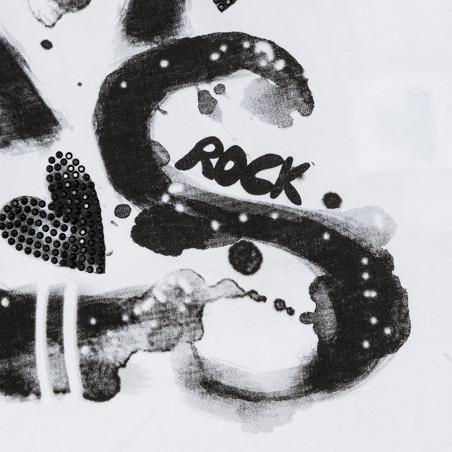 Printed T-shirt, short back