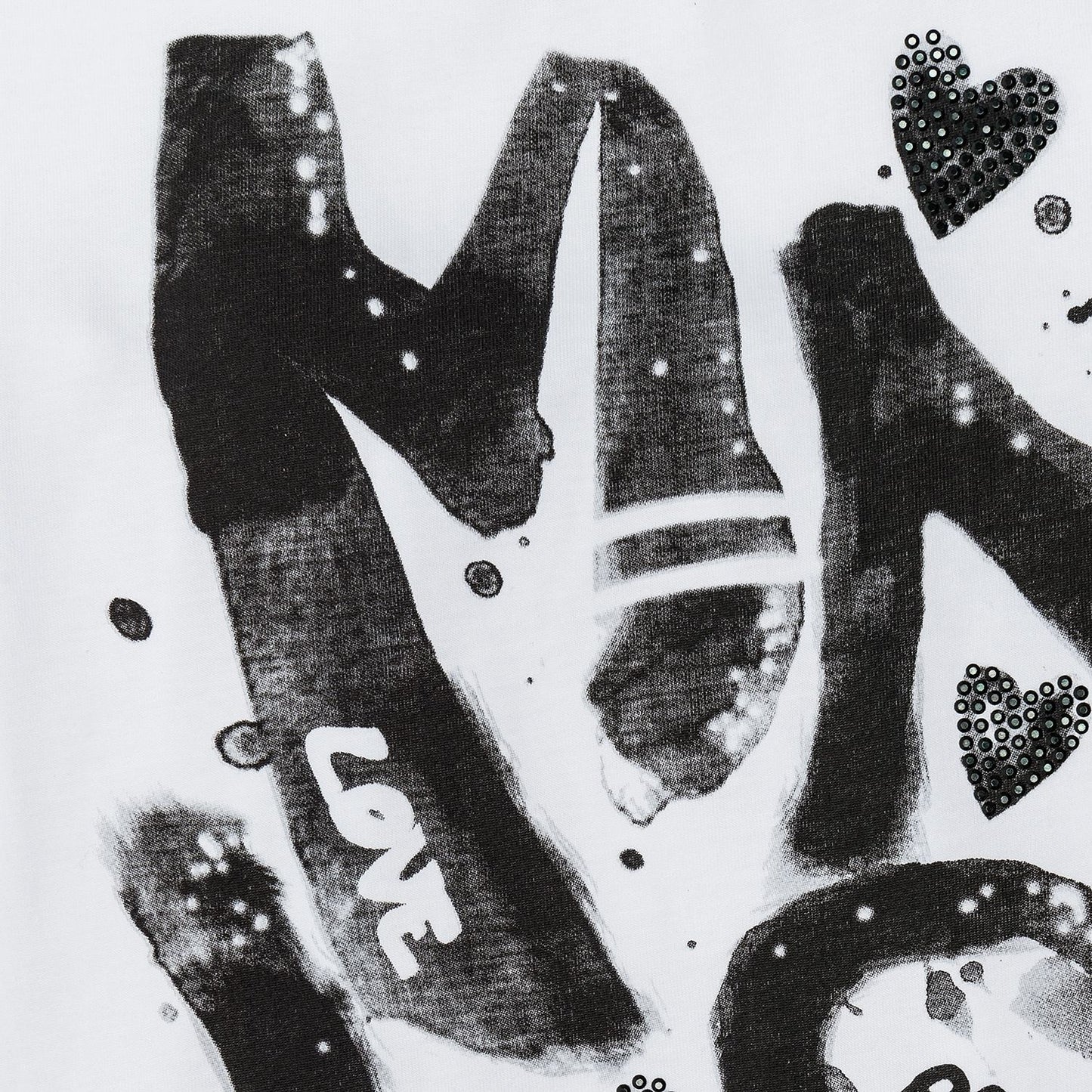 Printed T-shirt, short back