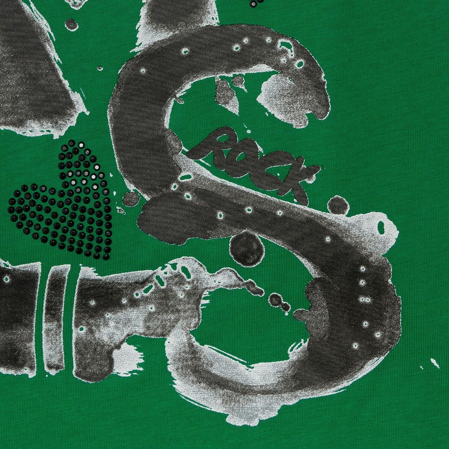 Printed T-shirt, short back