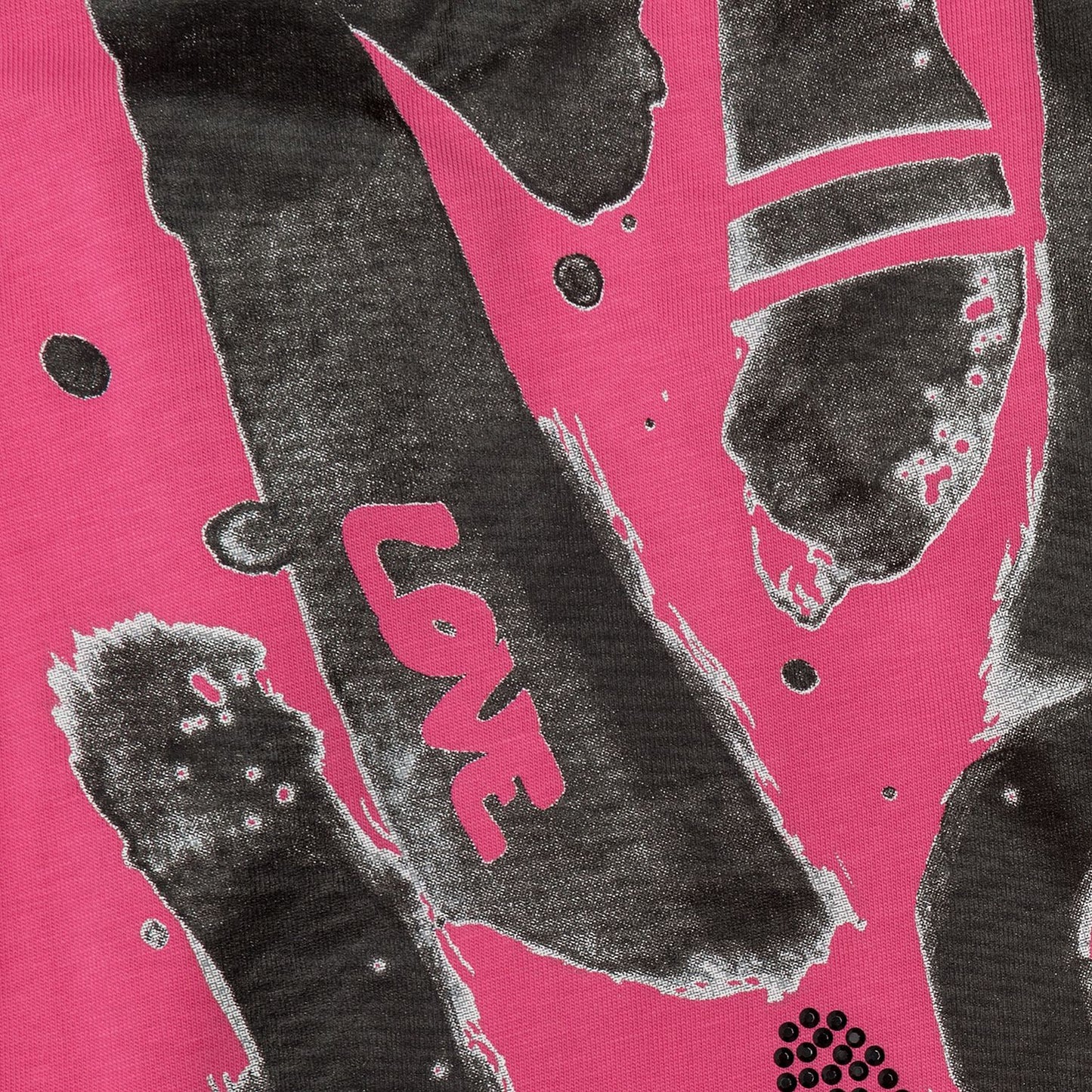 Printed T-shirt, short back
