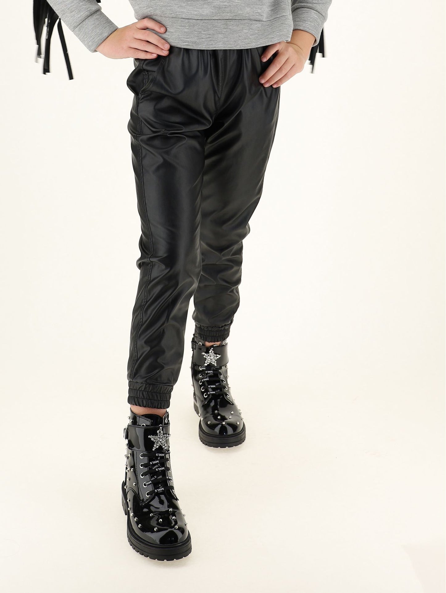 Coated fabric trousers