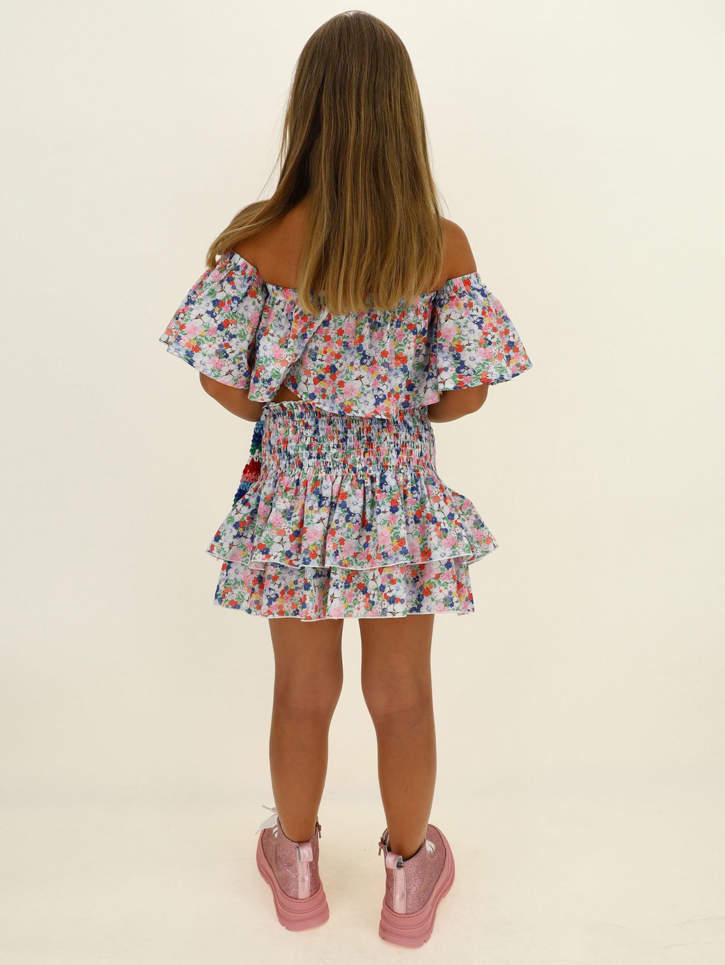 Muslin top with flowers