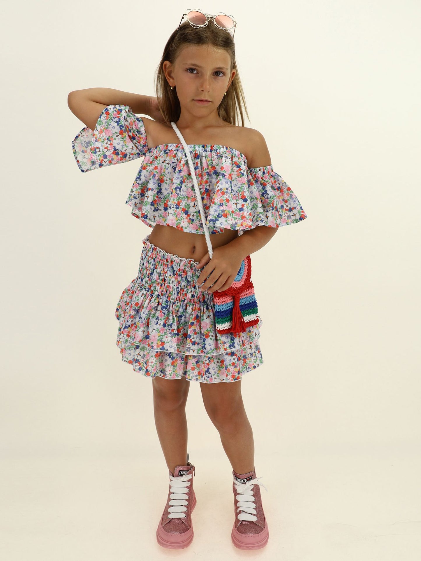 Beachwear muslin skirt