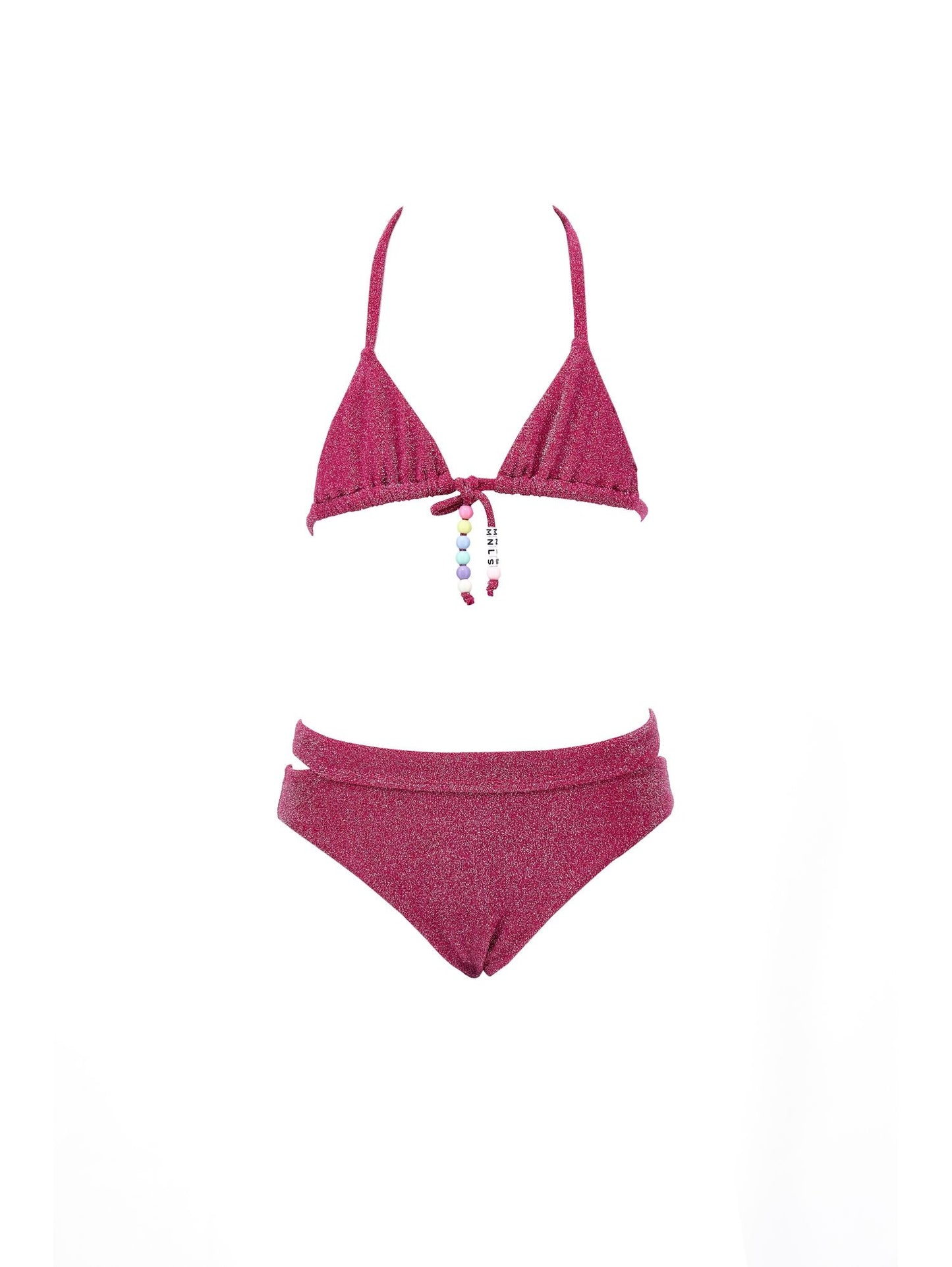 Lurex bikini with beads