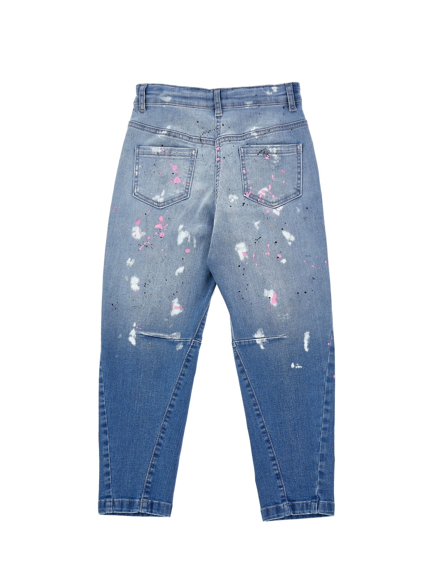 Street art five-pocket jeans
