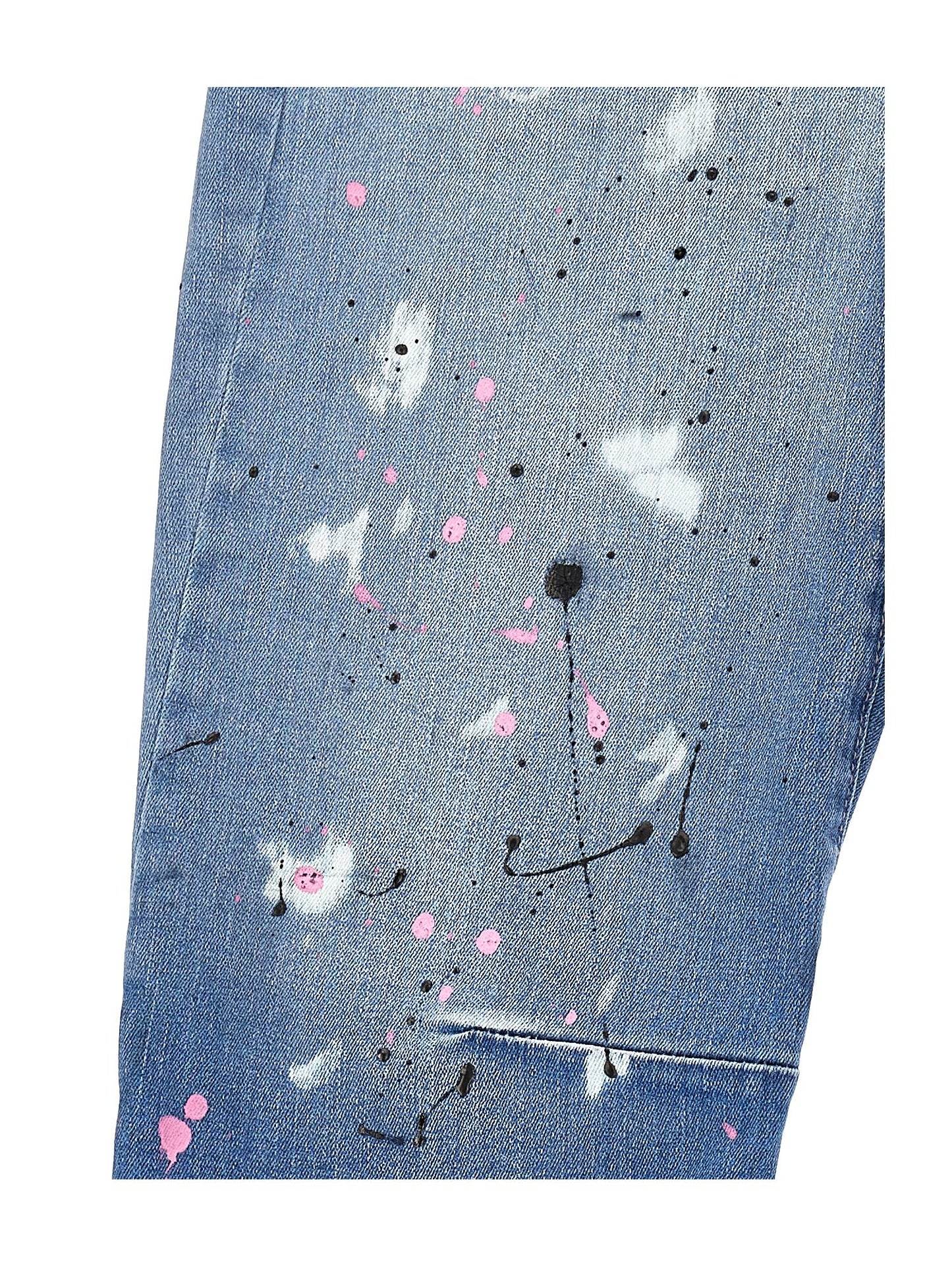 Street art five-pocket jeans