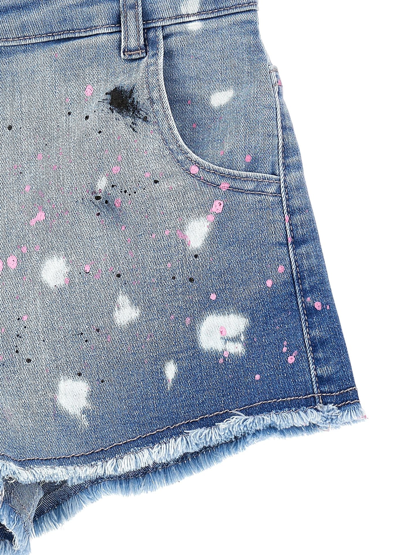 Street art five-pocket shorts