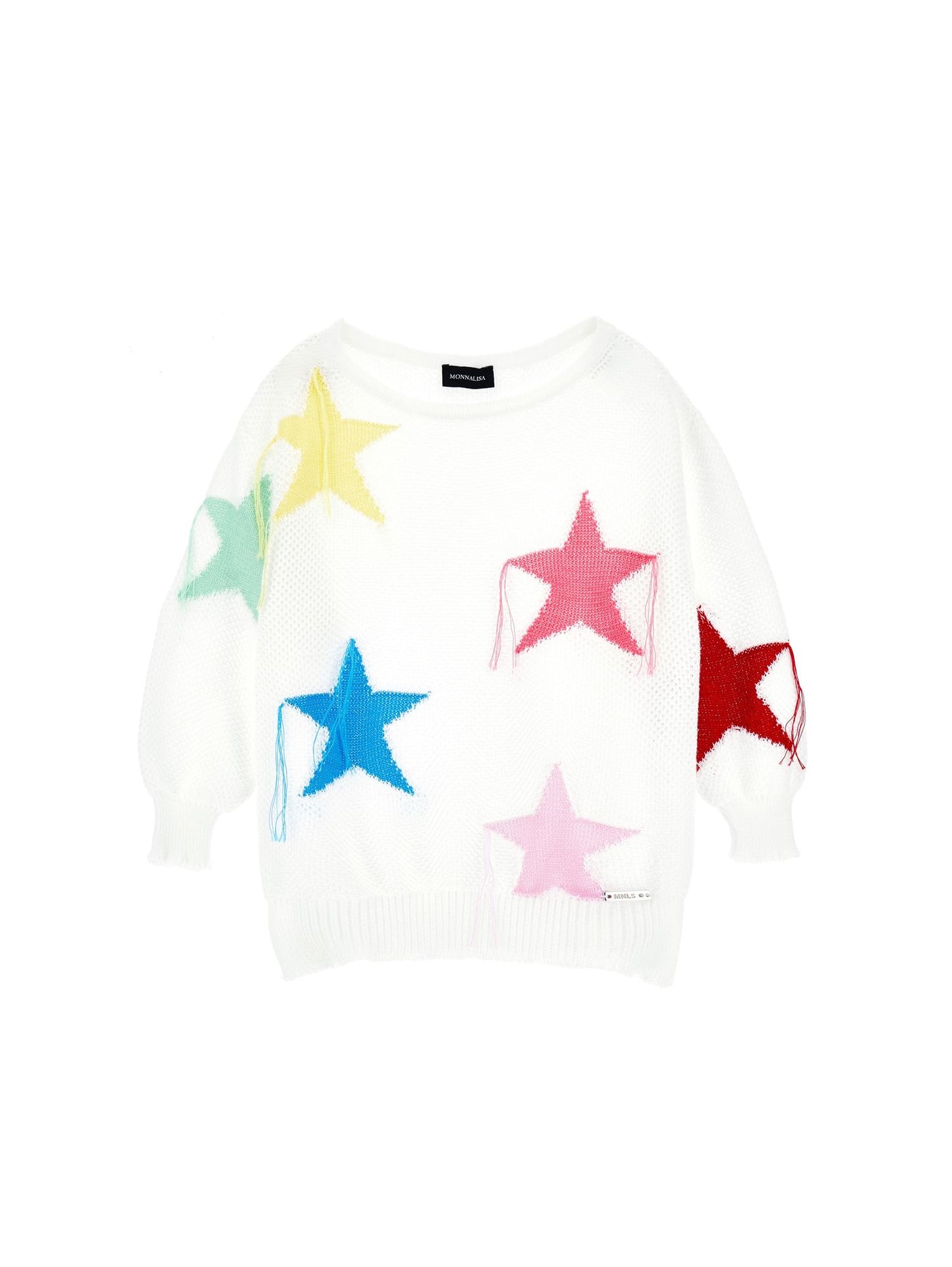 Maxi-star cotton pullover