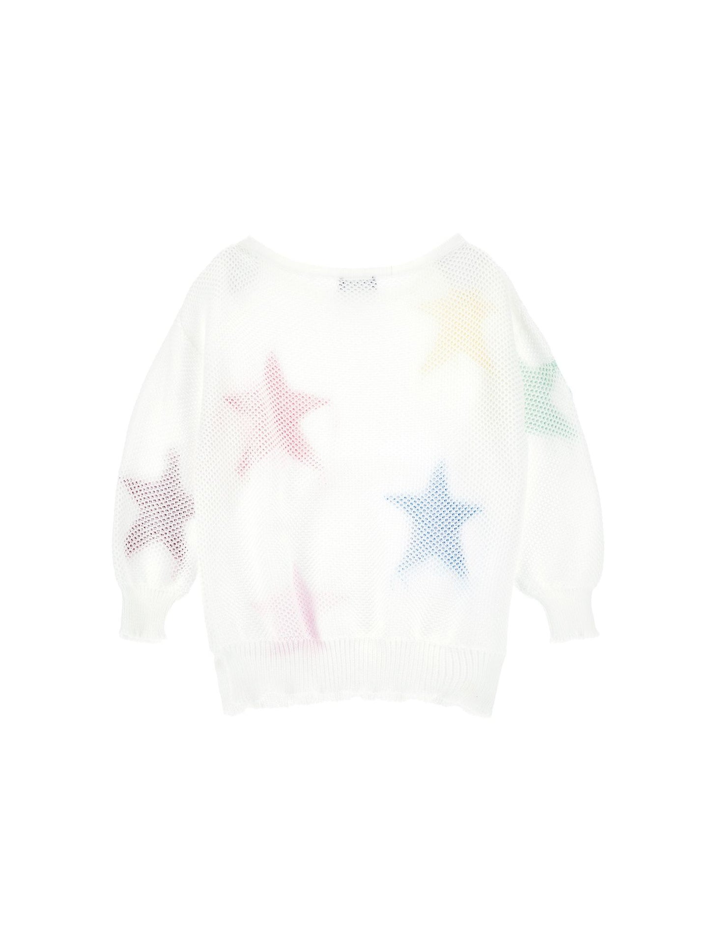 Maxi-star cotton pullover